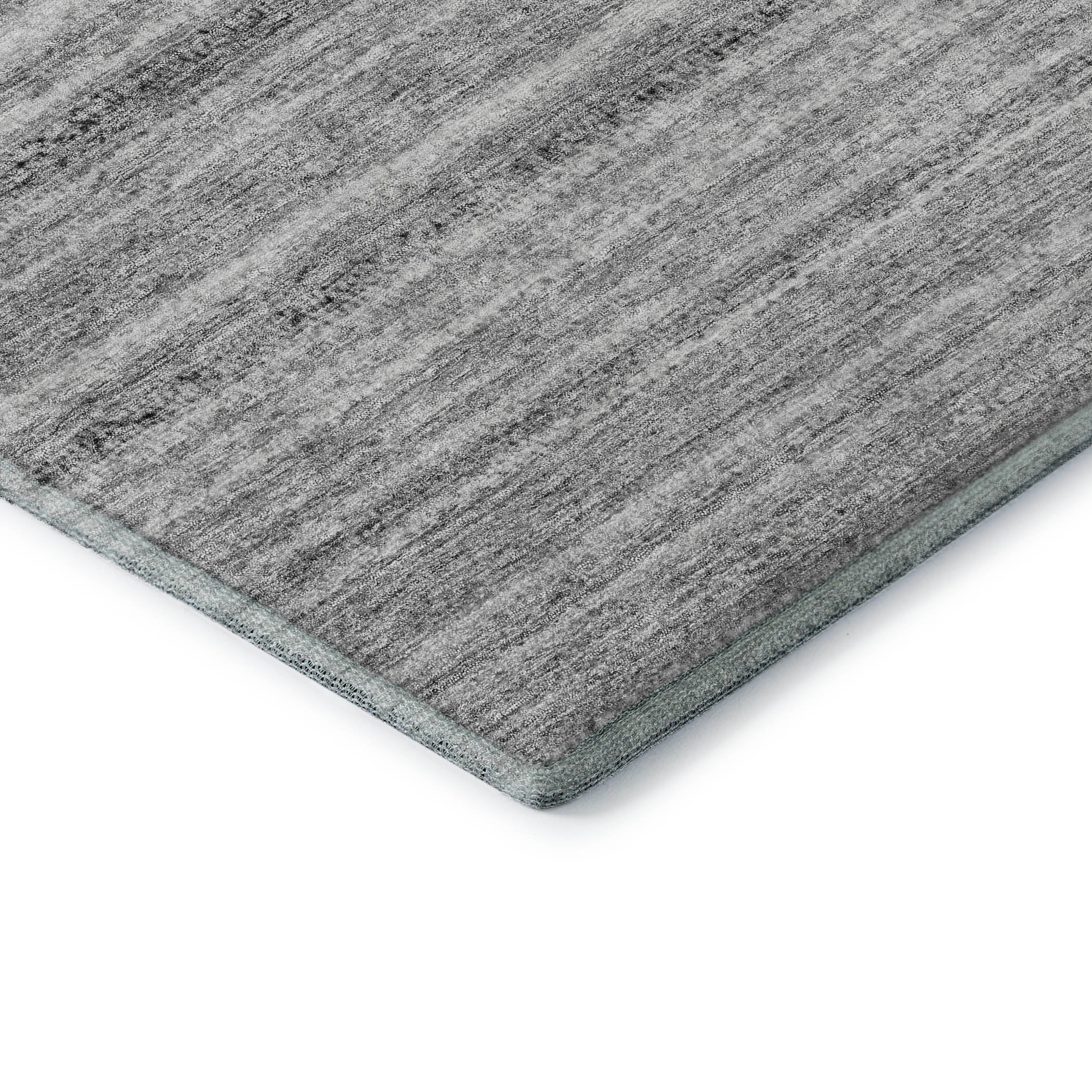 Zanzibar Machine Washable Transitional Gray Rug 1'8" x 2'6" #shape_Rectangle