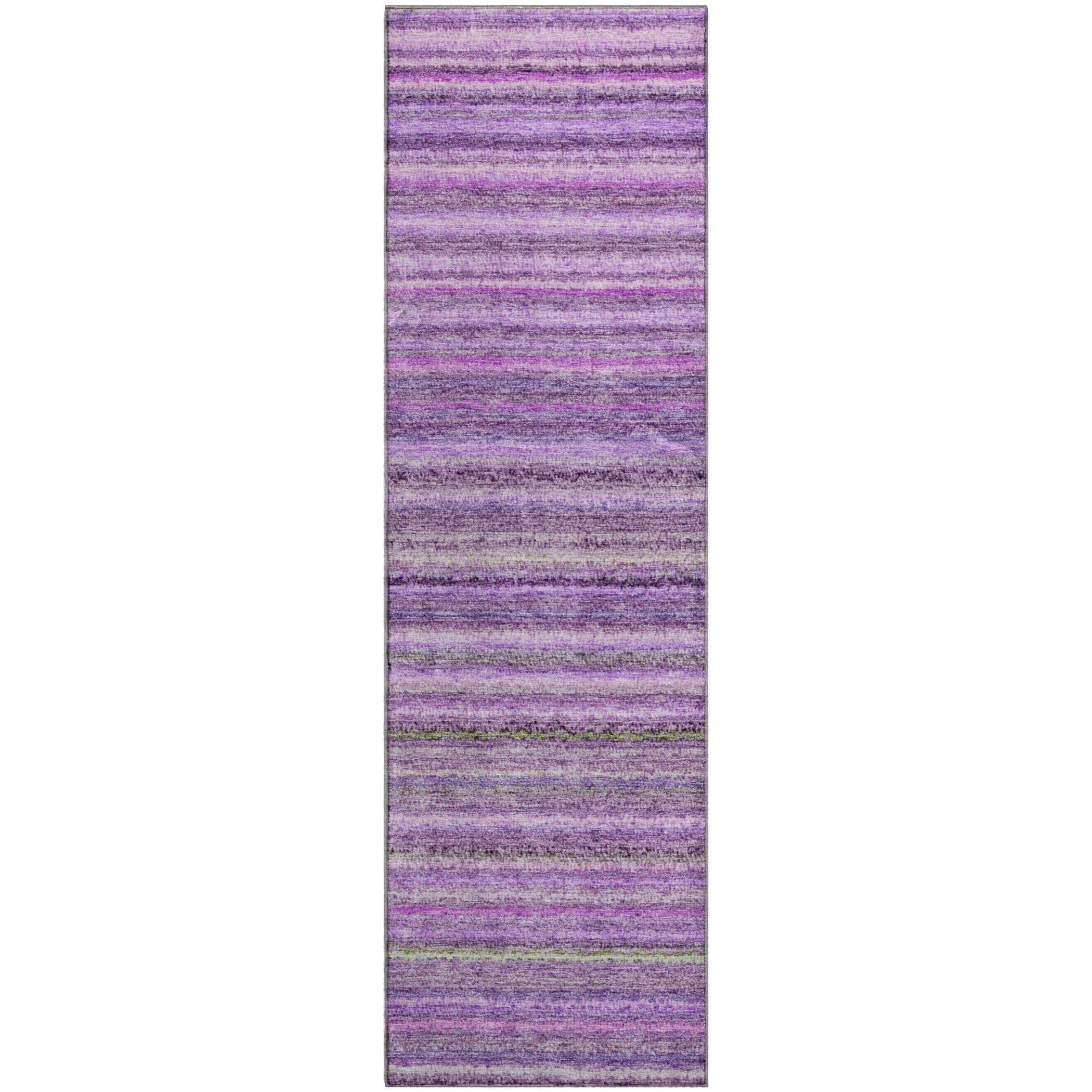 Zanzibar Machine Washable Transitional Purple Rug 2'3" x 7'6" #shape_Runner
