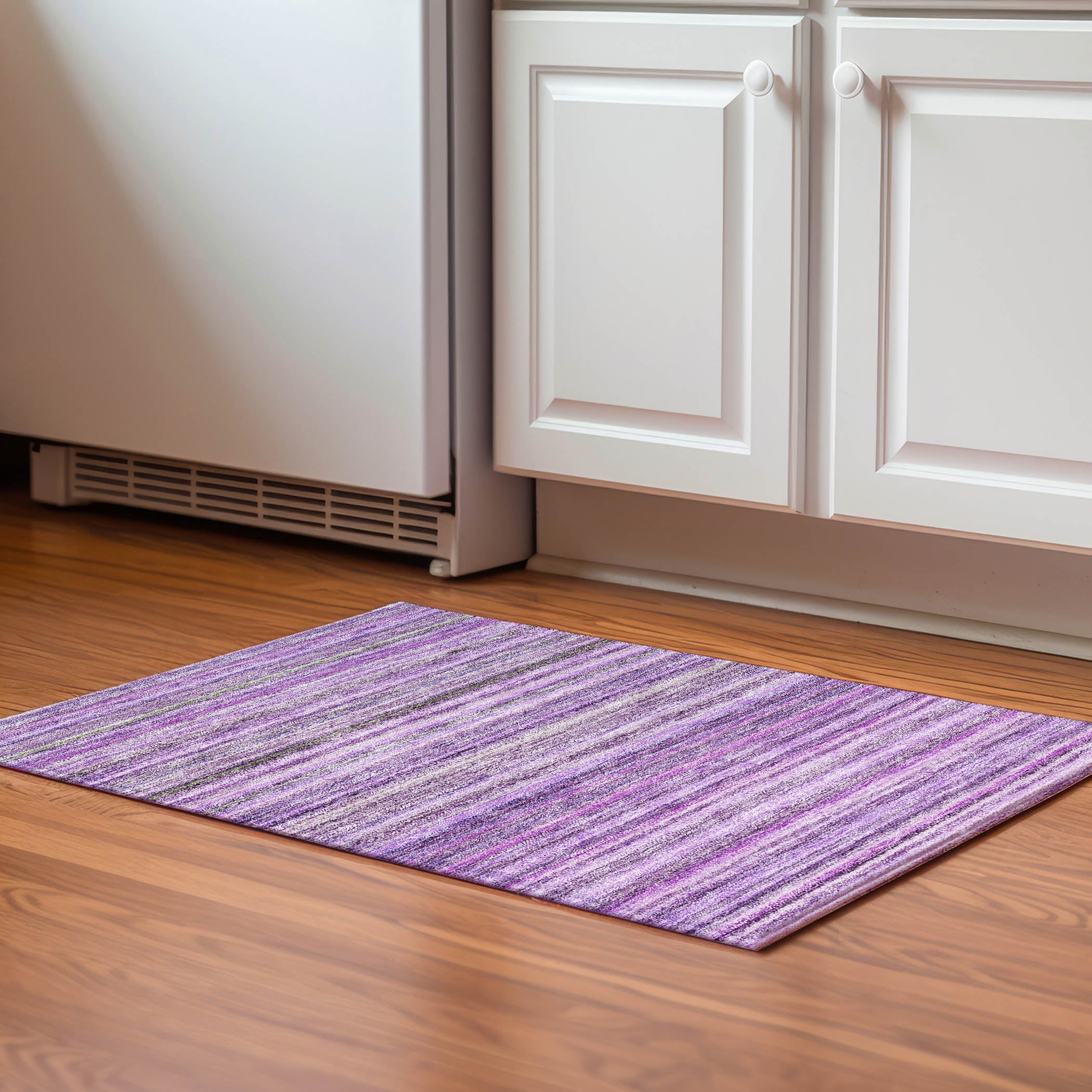 Zanzibar Machine Washable Transitional Purple Rug 1'8" x 2'6" #shape_Rectangle