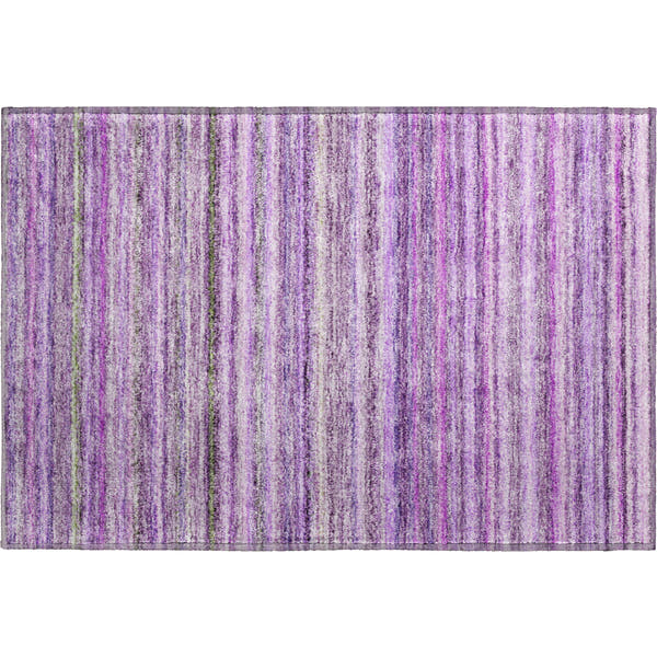 Zanzibar Machine Washable Transitional Purple Rug 1'8" x 2'6"