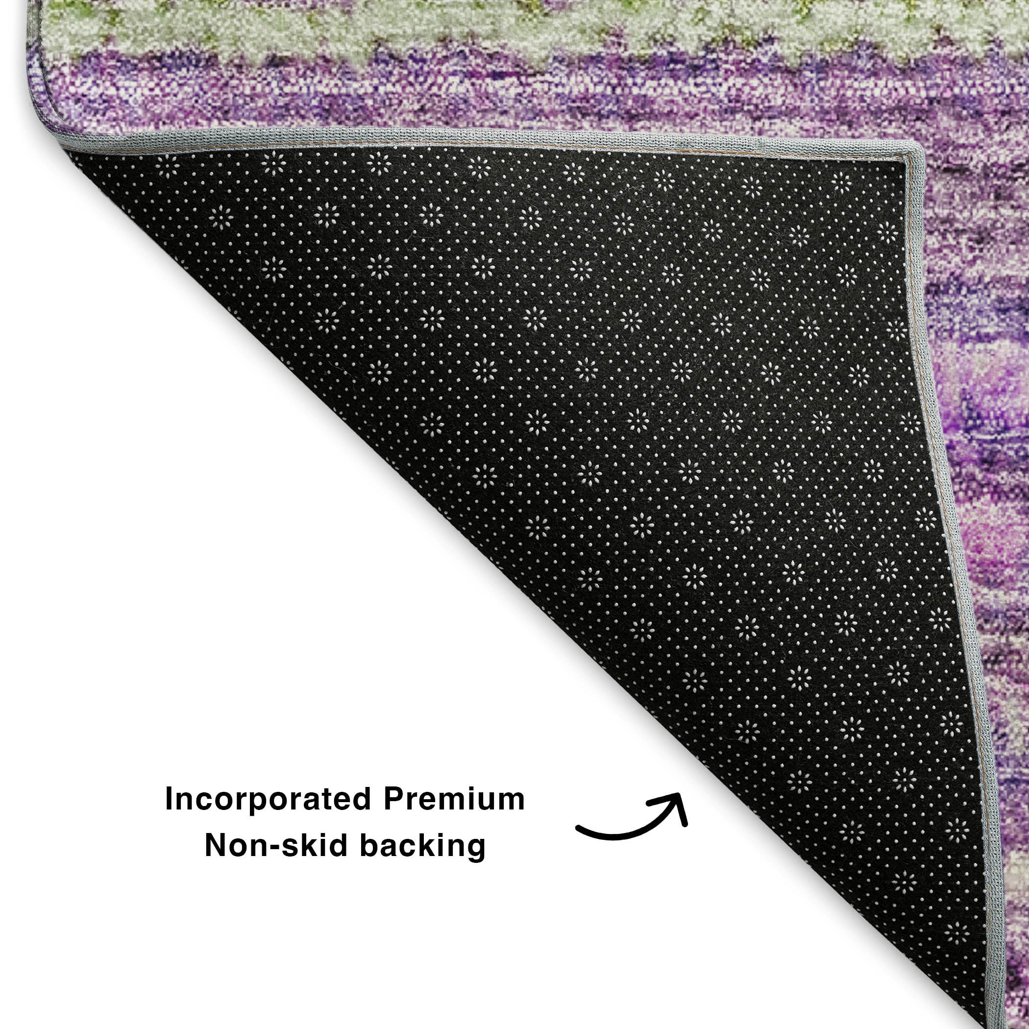Zanzibar Machine Washable Transitional Purple Rug 1'8" x 2'6" #shape_Rectangle