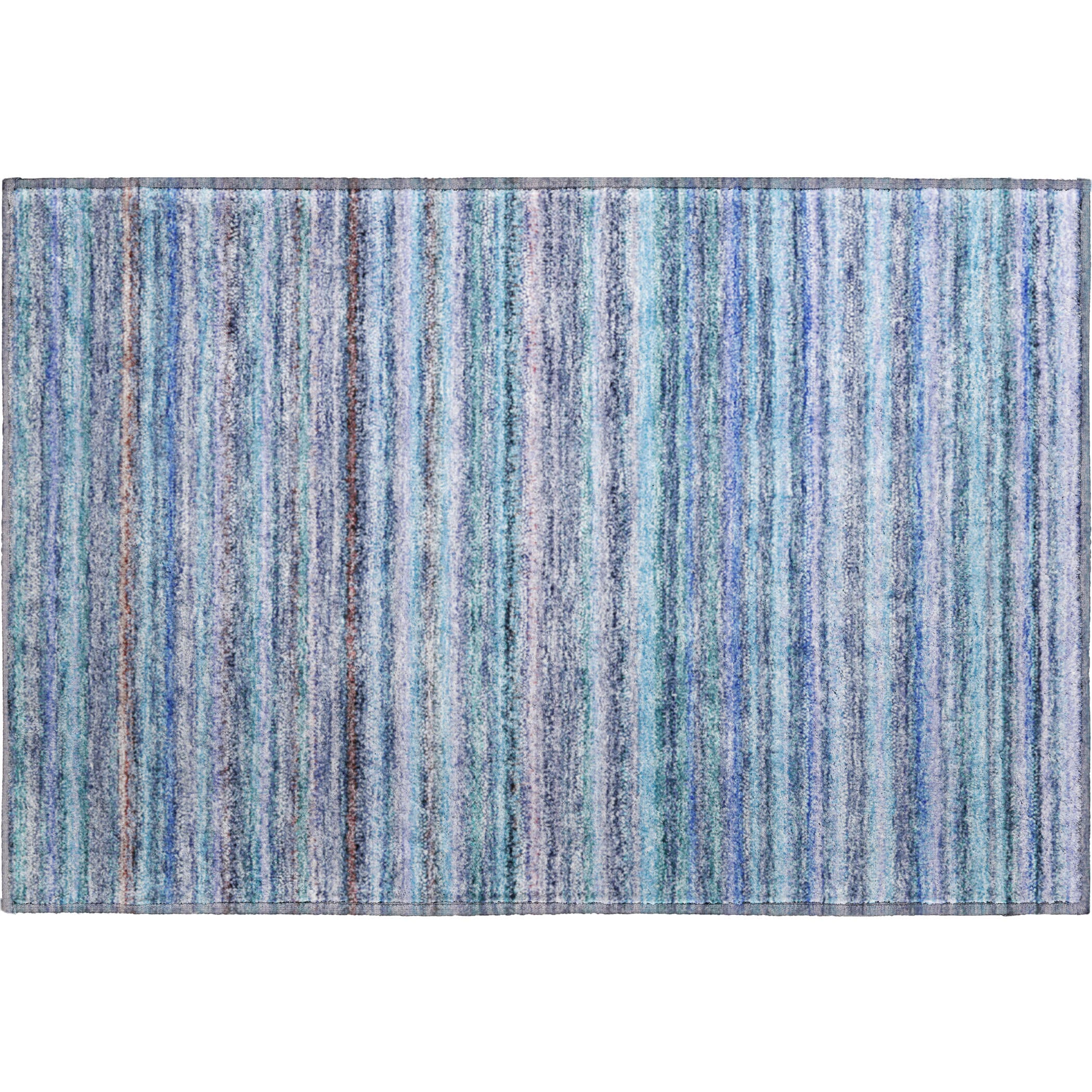 Zanzibar Machine Washable Transitional Sky Blue Rug 1'8" x 2'6" #shape_Rectangle
