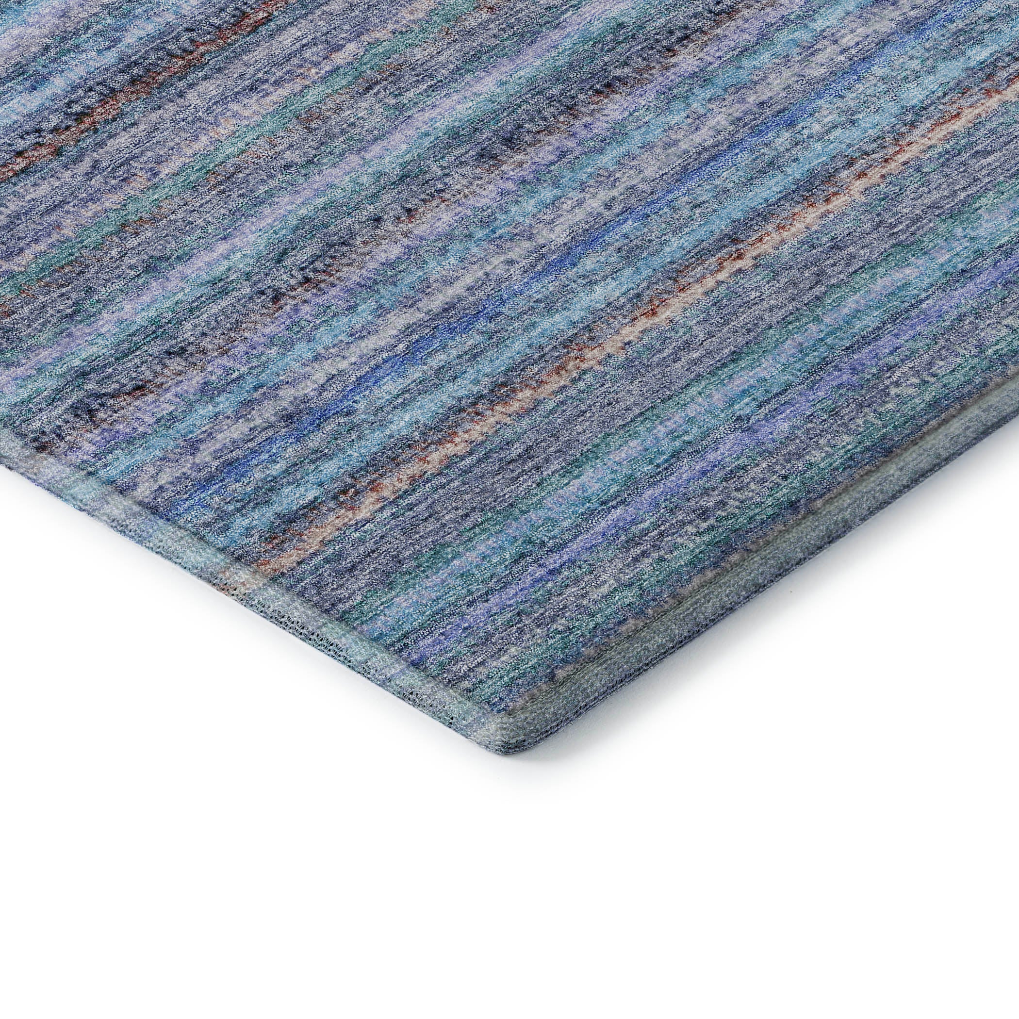 Zanzibar Machine Washable Transitional Sky Blue Rug 1'8" x 2'6" #shape_Rectangle