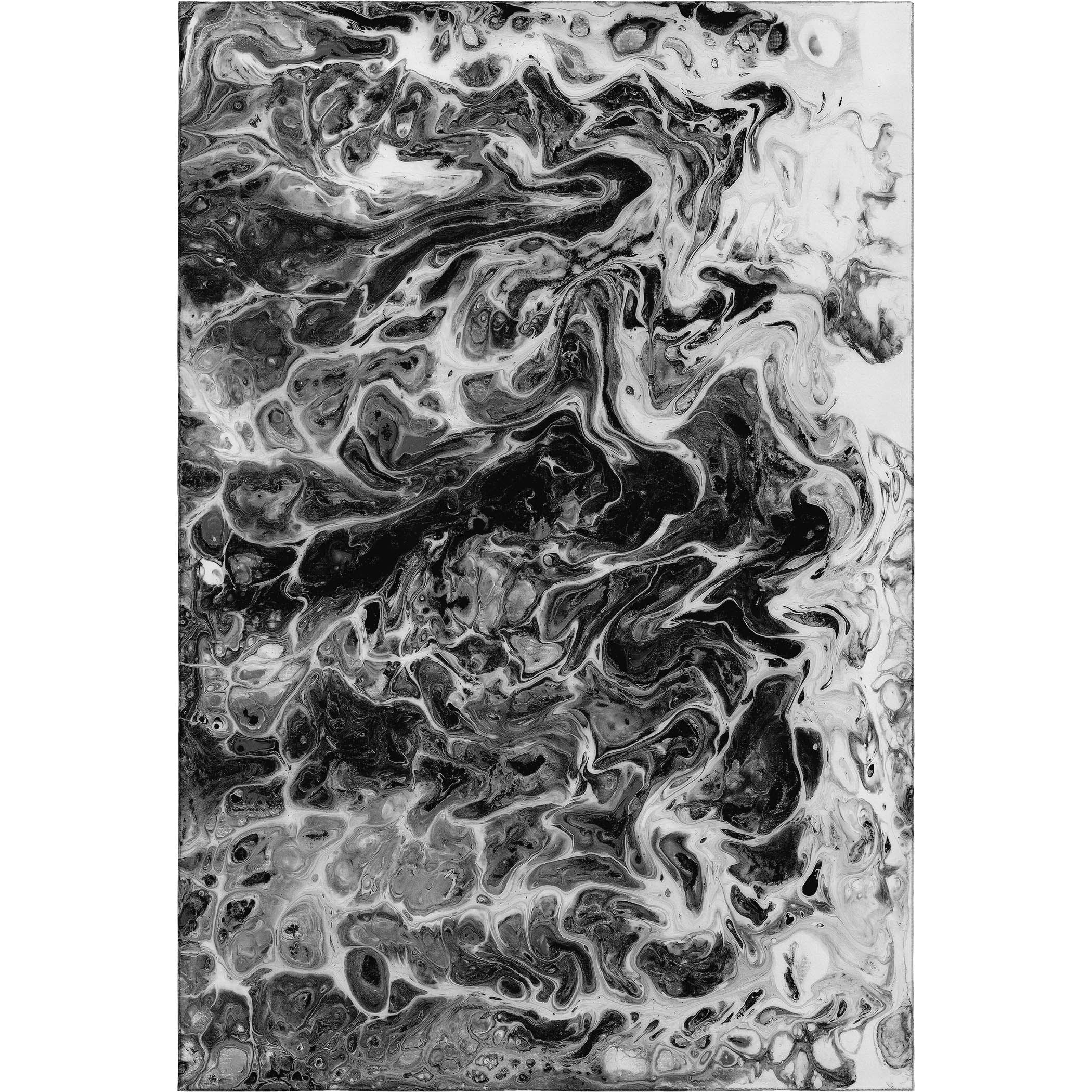 Lima Machine Washable Contemporary Taboo Black Rug 2'6" x 3'10" #shape_Rectangle