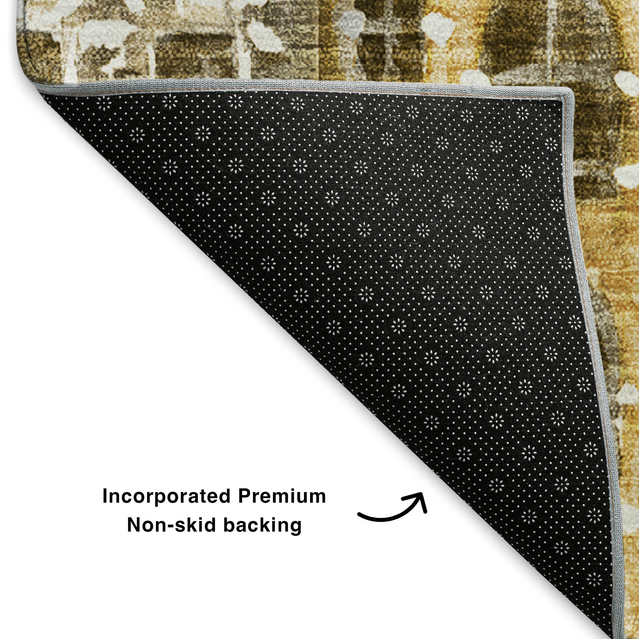 Lucerne Machine Washable Transitional Brown Rug 1'8" x 2'6" #shape_Rectangle