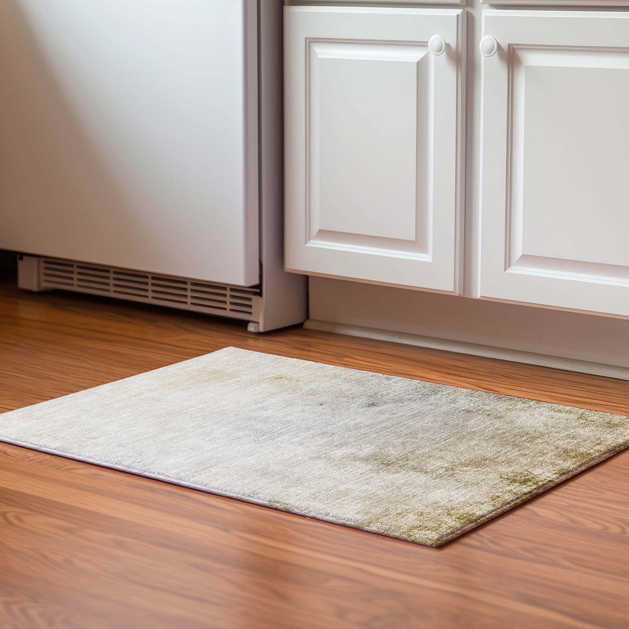 Queenstown Machine Washable Transitional Taupe Brown Rug 1'8" x 2'6" #shape_Rectangle