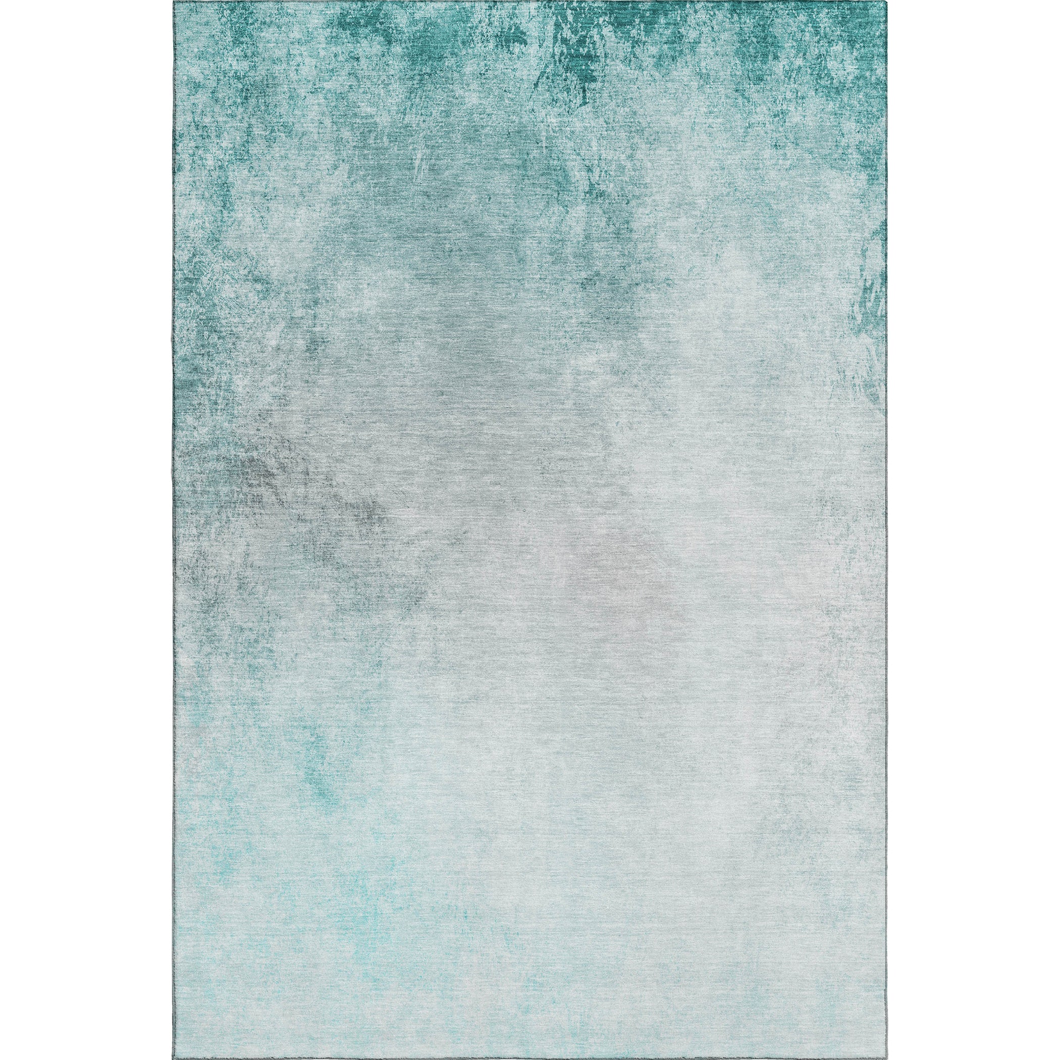 Queenstown Machine Washable Transitional Teal Rug 2'6" x 3'10" #shape_Rectangle