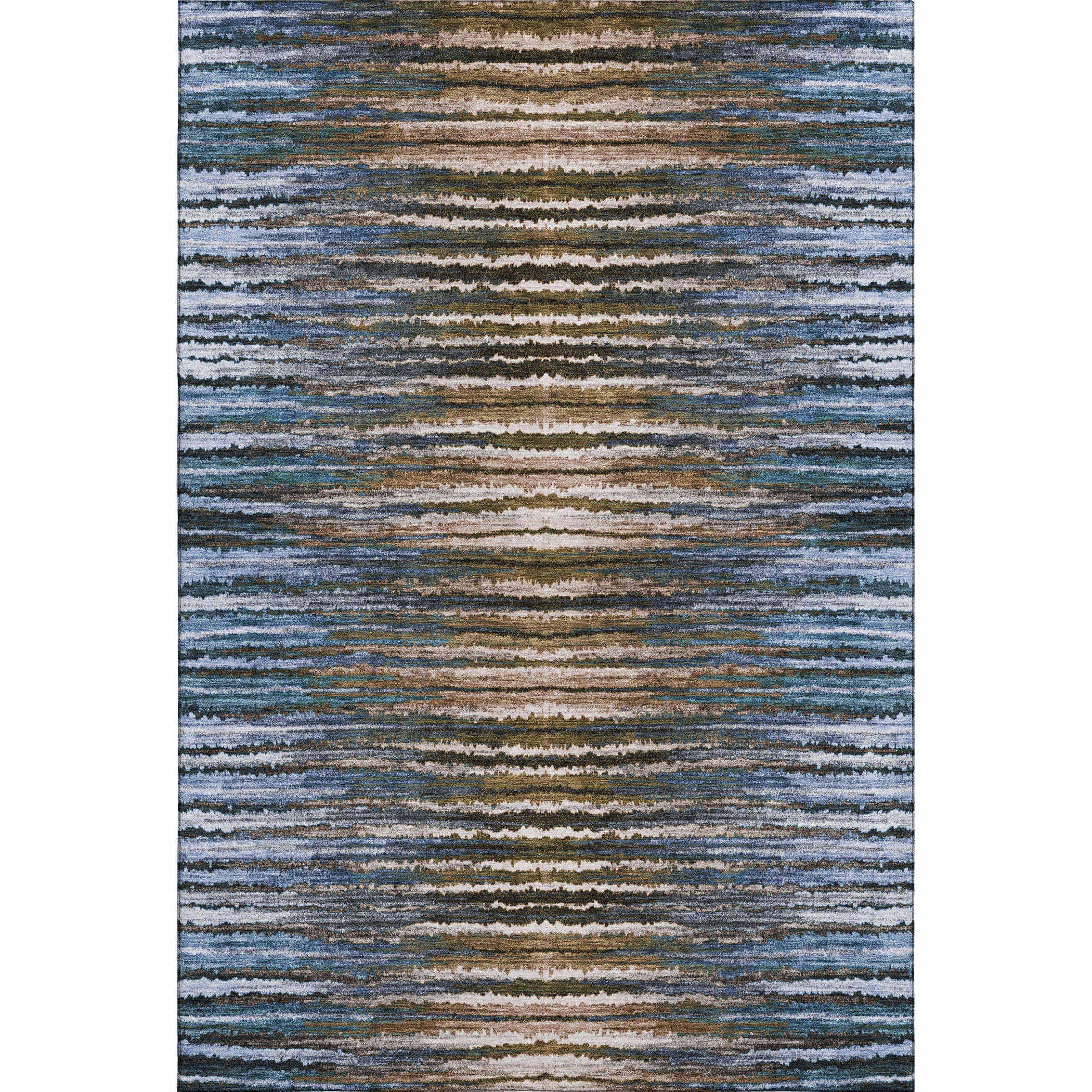 Antigua Machine Washable Traditional Blue Rug 2'6" x 3'10" #shape_Rectangle