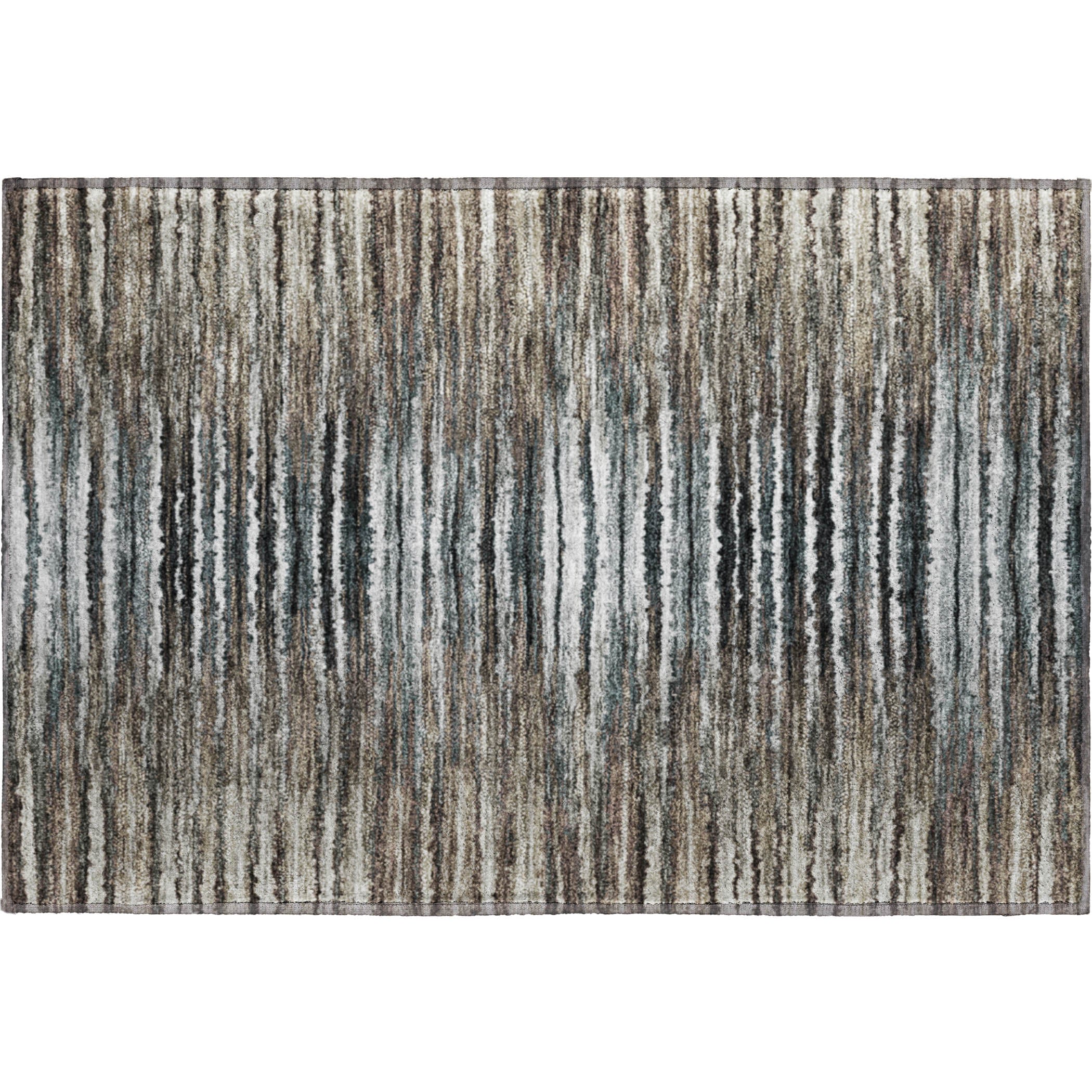 Antigua Machine Washable Traditional Brown Rug 1'8" x 2'6" #shape_Rectangle