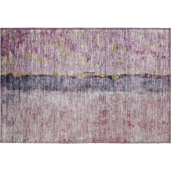 Luang Prabang Machine Washable Transitional Blush Pink Rug 1'8" x 2'6"
