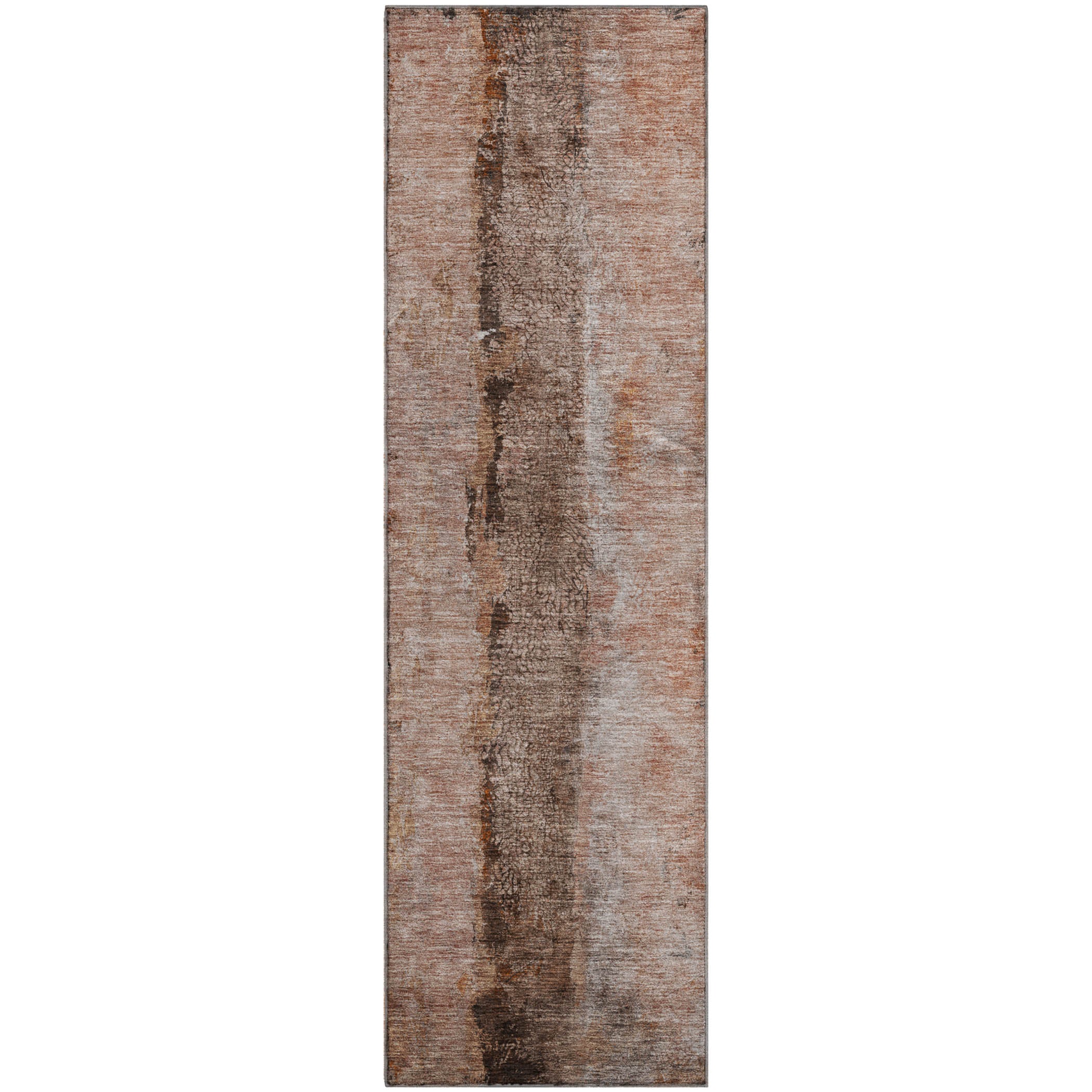 Luang Prabang Machine Washable Transitional Paprika Orange Rug 2'3" x 7'6" #shape_Runner