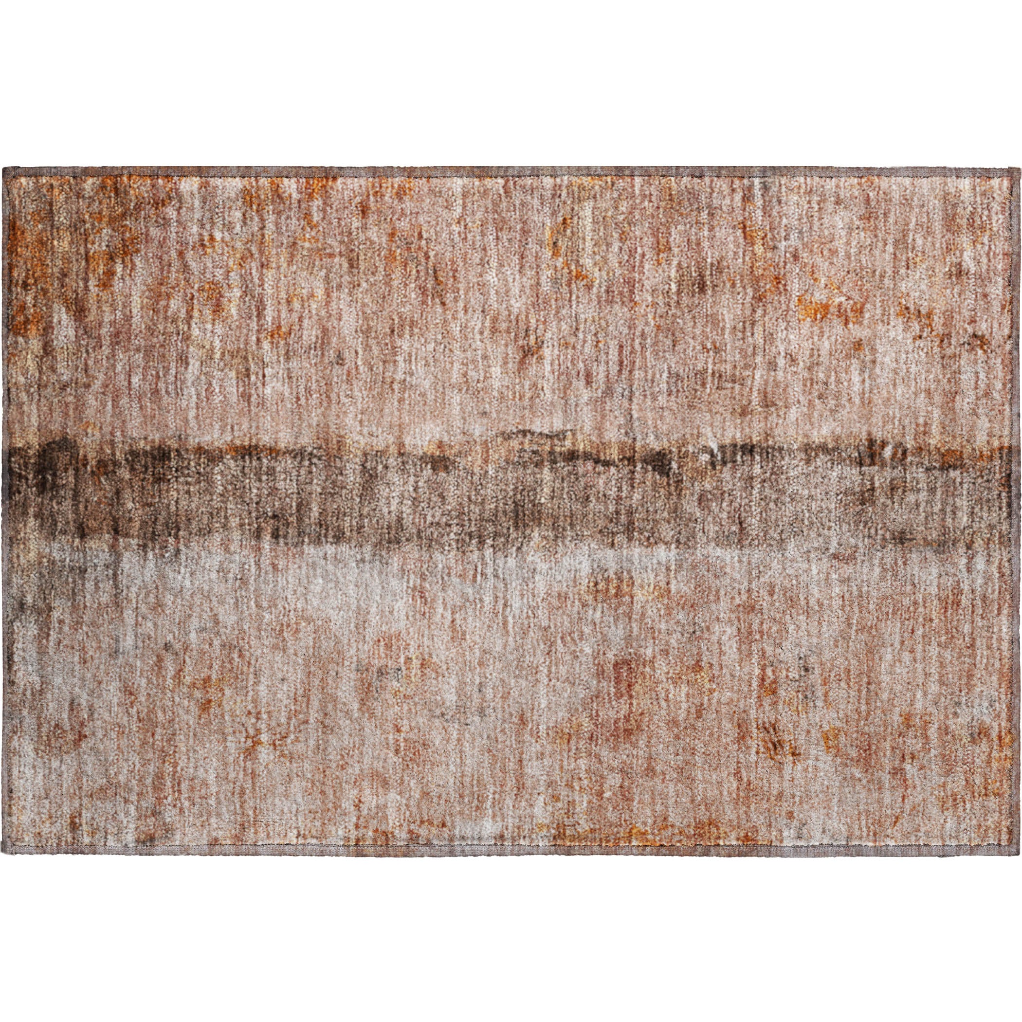 Luang Prabang Machine Washable Transitional Paprika Orange Rug 1'8" x 2'6" #shape_Rectangle