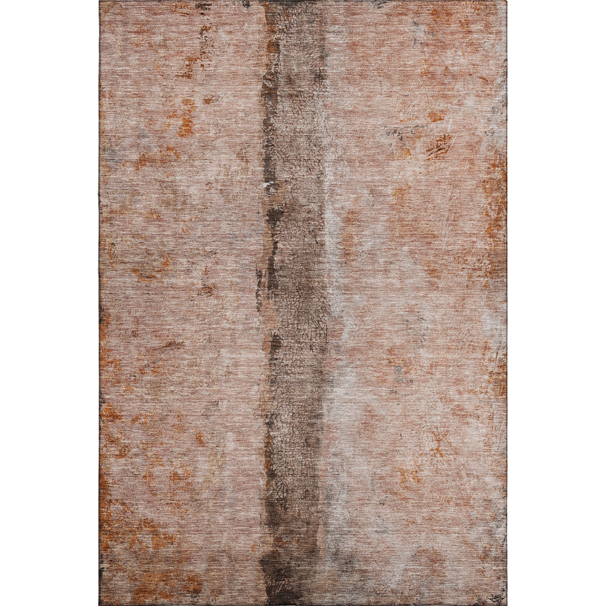 Luang Prabang Machine Washable Transitional Paprika Orange Rug 2'6" x 3'10" #shape_Rectangle