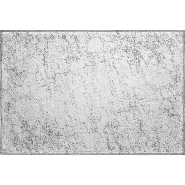 Porto Machine Washable Transitional Gray Rug 1'8" x 2'6"