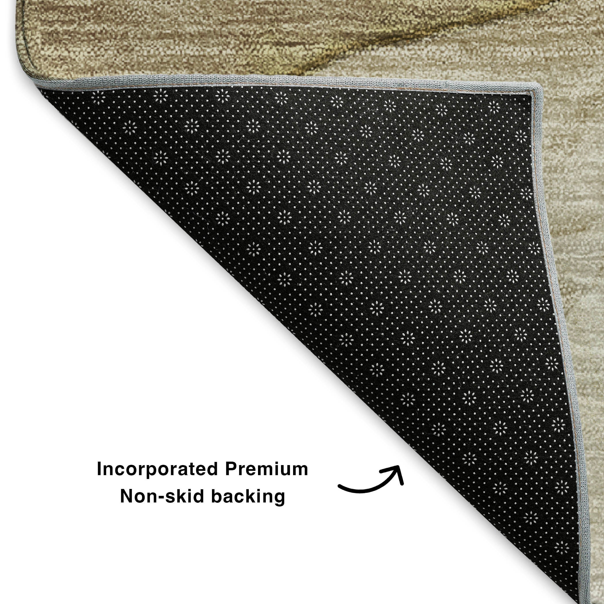 Bogota Machine Washable Transitional Brown Rug 1'8" x 2'6" #shape_Rectangle