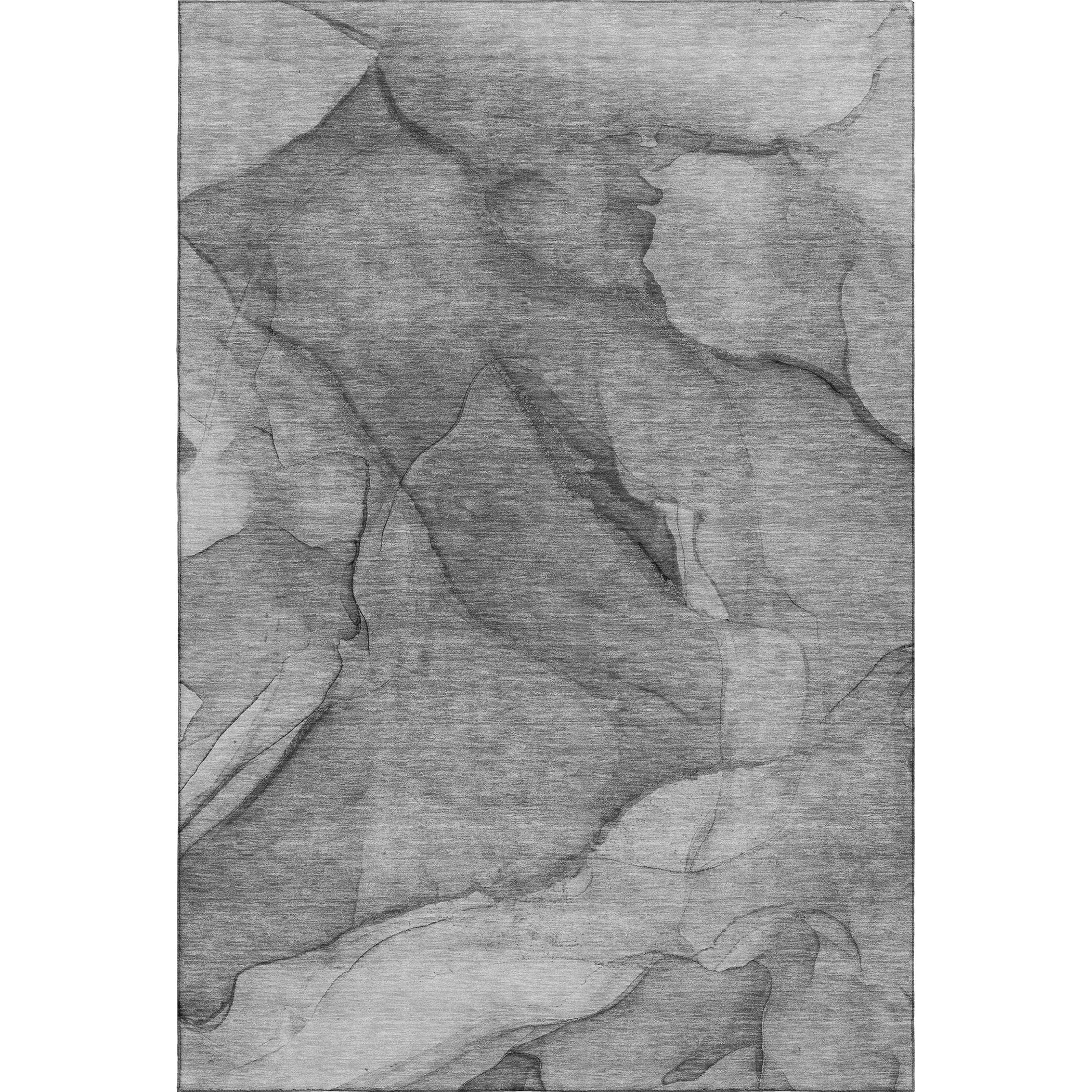 Bogota Machine Washable Transitional Gray Rug 2'6" x 3'10" #shape_Rectangle