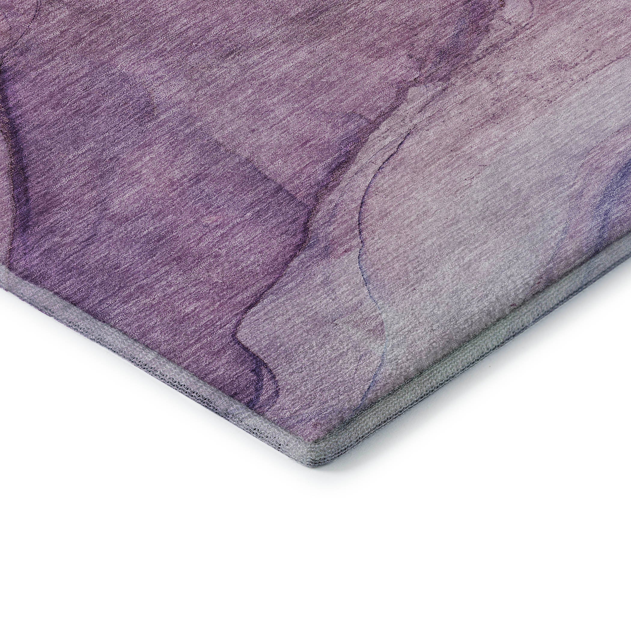 Bogota Machine Washable Transitional Purple Rug 1'8" x 2'6" #shape_Rectangle