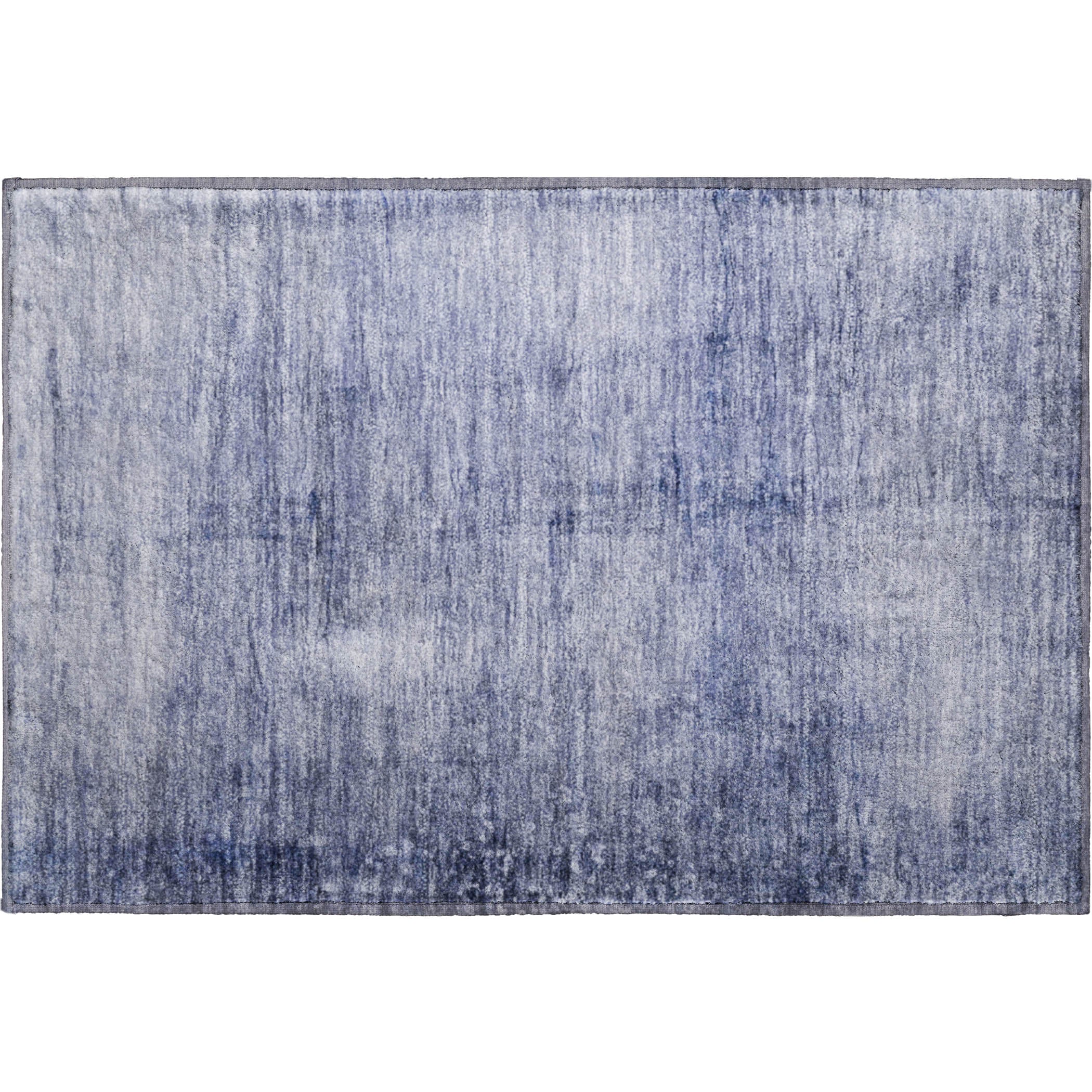 Hoi An Machine Washable Transitional Navy Blue Rug 1'8" x 2'6" #shape_Rectangle