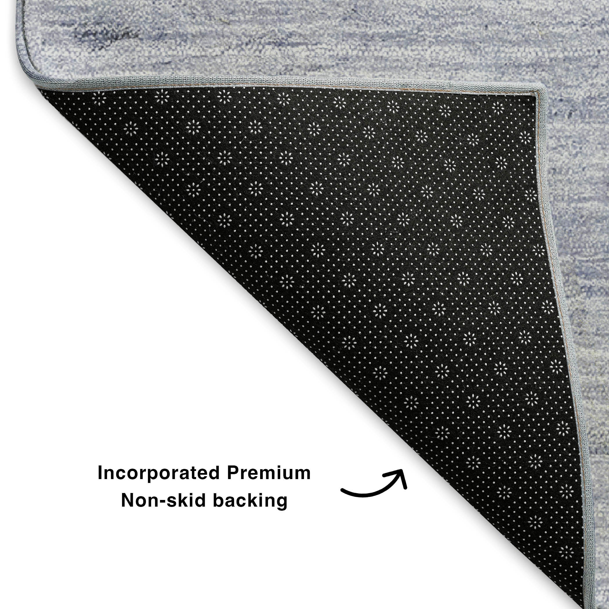 Hoi An Machine Washable Transitional Navy Blue Rug 1'8" x 2'6" #shape_Rectangle