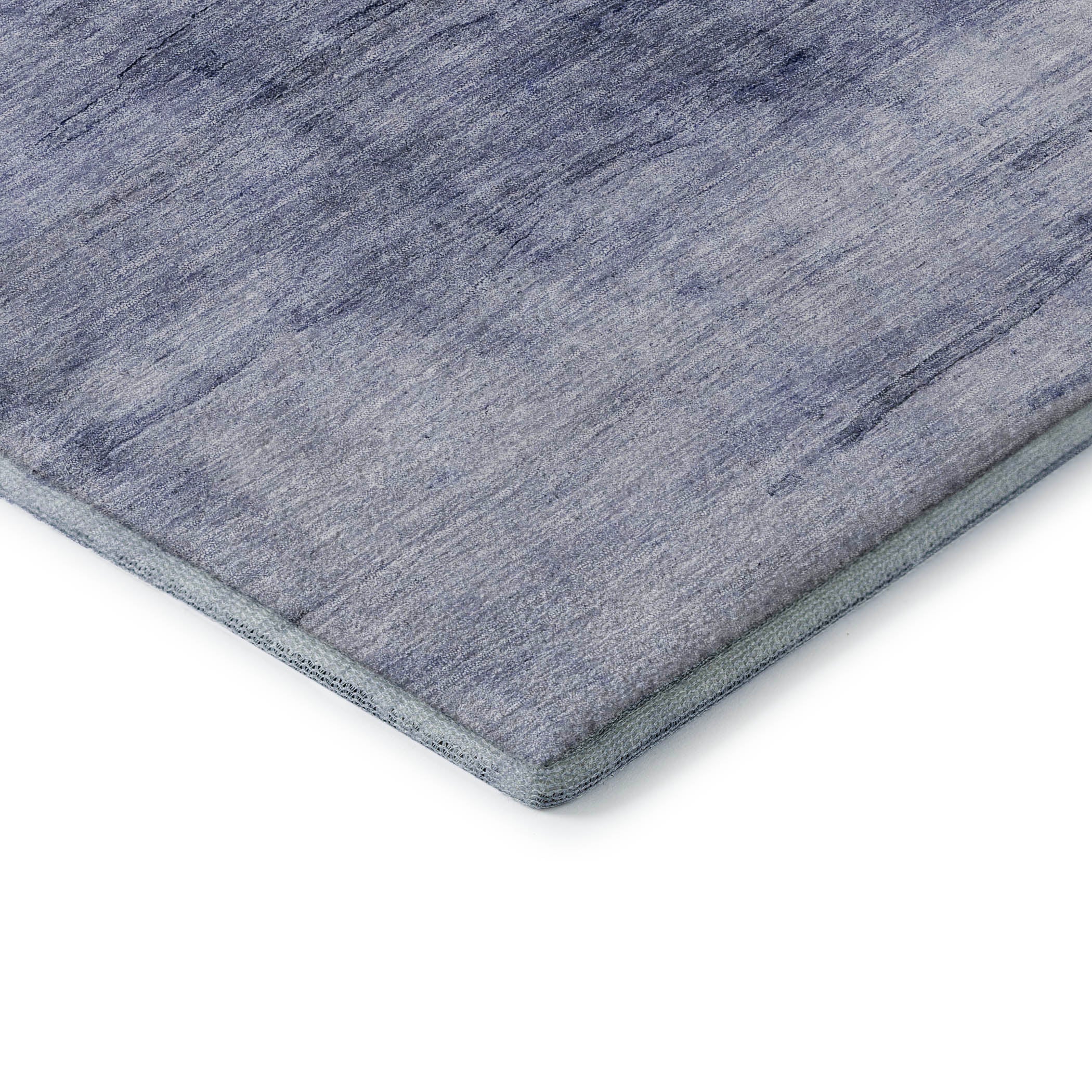 Hoi An Machine Washable Transitional Navy Blue Rug 1'8" x 2'6" #shape_Rectangle