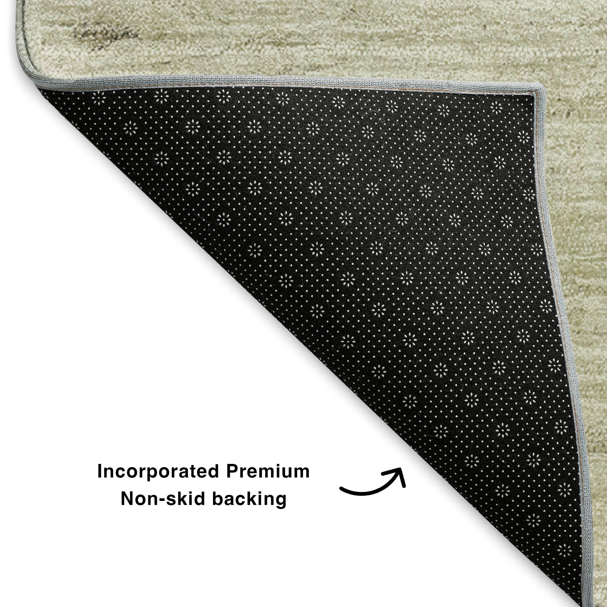 Hoi An Machine Washable Transitional Taupe Brown Rug 1'8" x 2'6" #shape_Rectangle