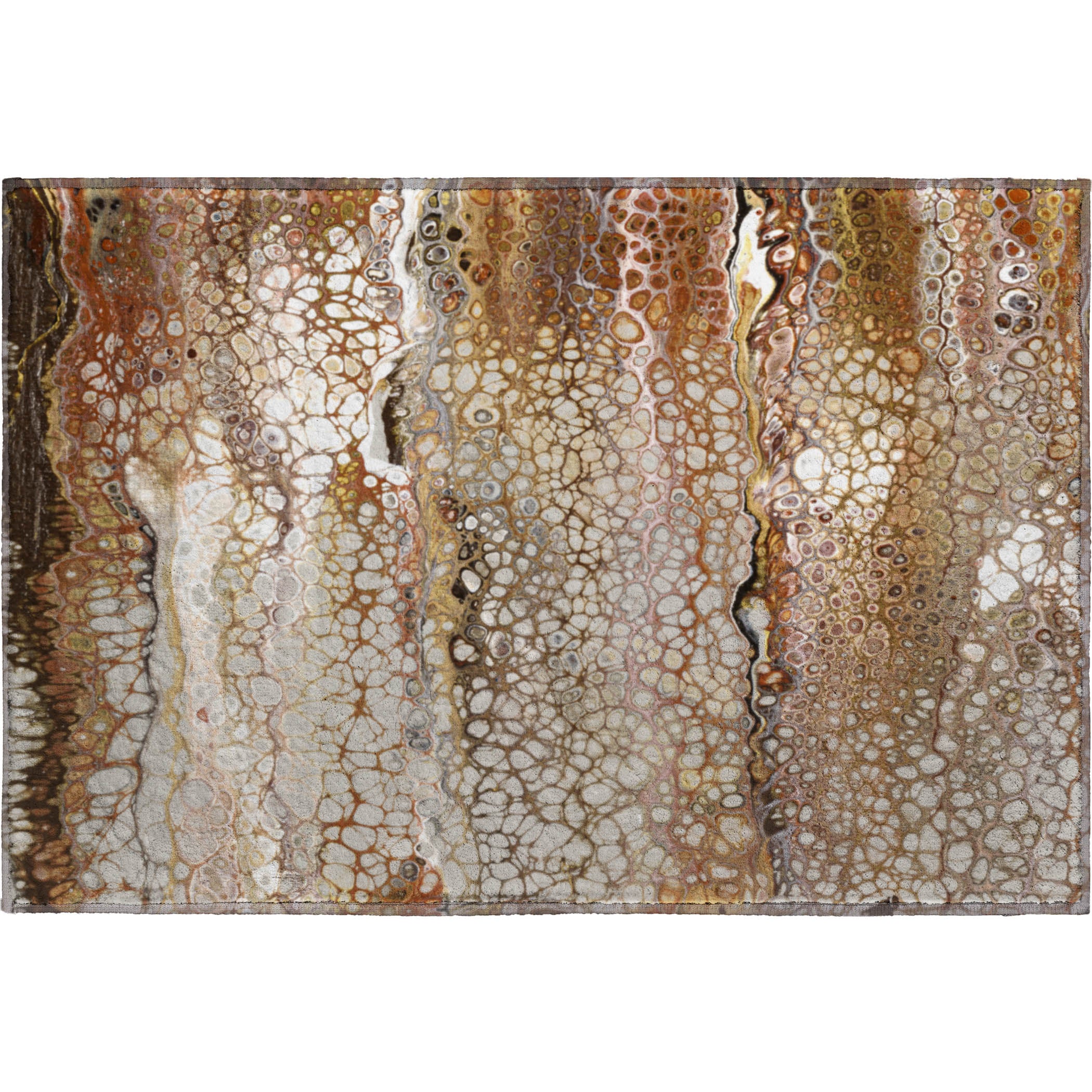 Salzburg Machine Washable Contemporary Riverbed Brown Rug 1'8" x 2'6" #shape_Rectangle