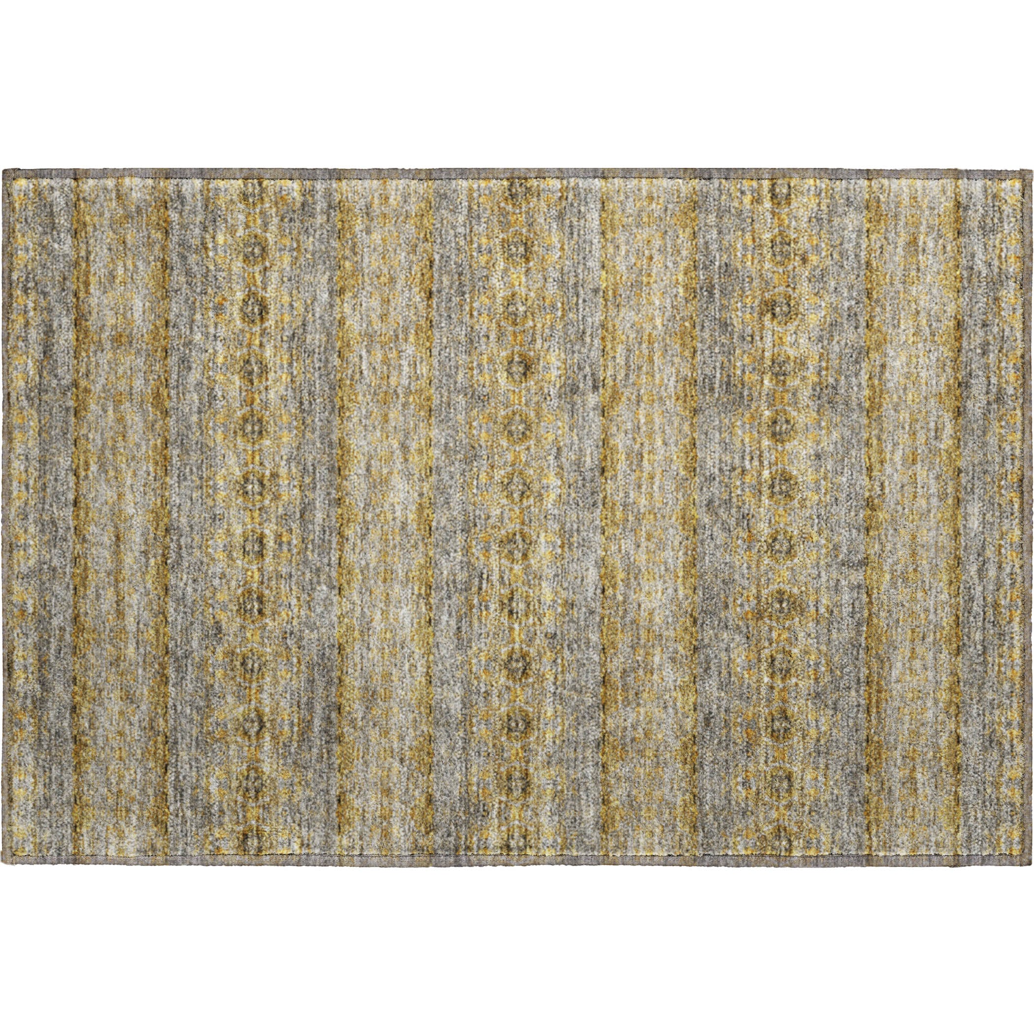 Marrakech Machine Washable Transitional Gold Rug 1'8" x 2'6" #shape_Rectangle