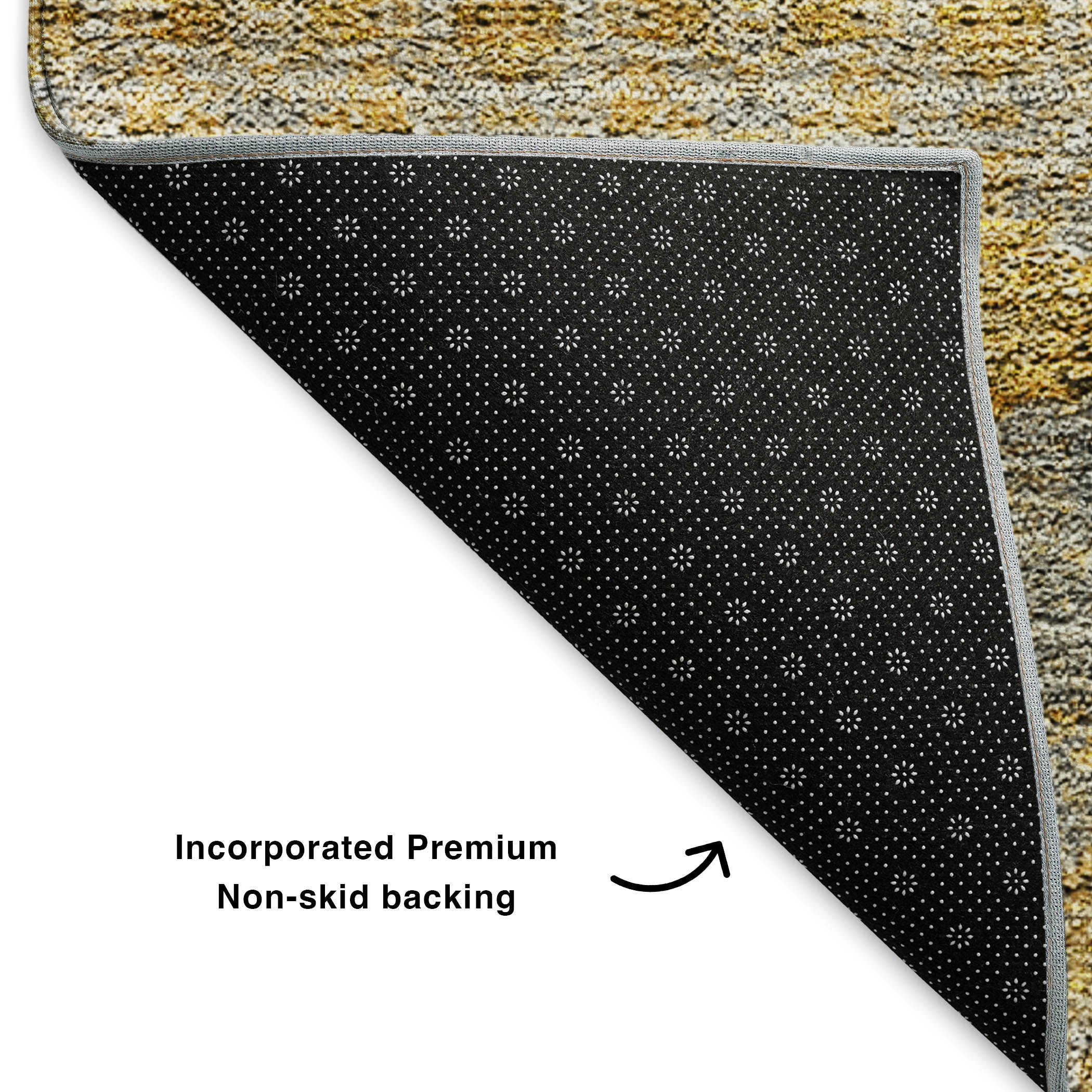 Marrakech Machine Washable Transitional Gold Rug 1'8" x 2'6" #shape_Rectangle