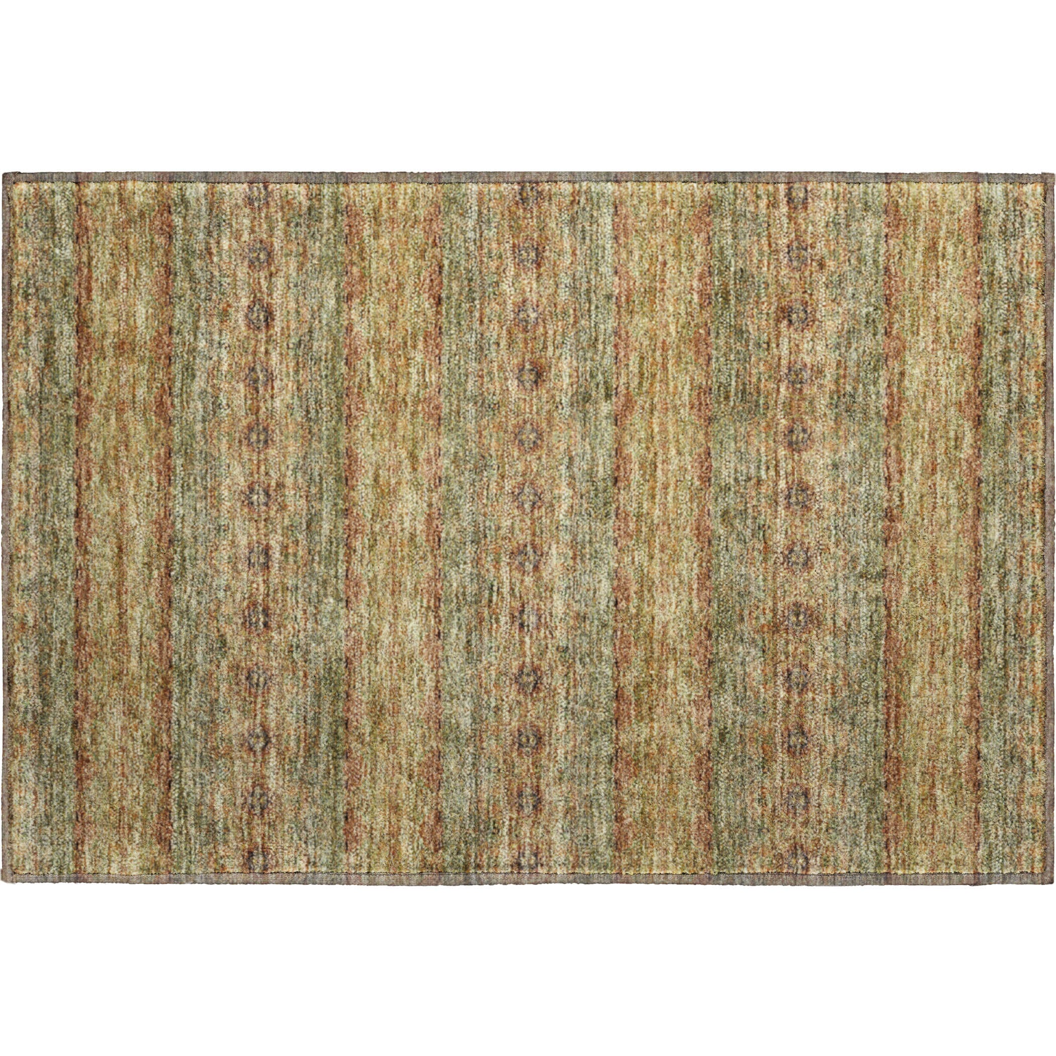 Marrakech Machine Washable Transitional Green Rug 1'8" x 2'6" #shape_Rectangle