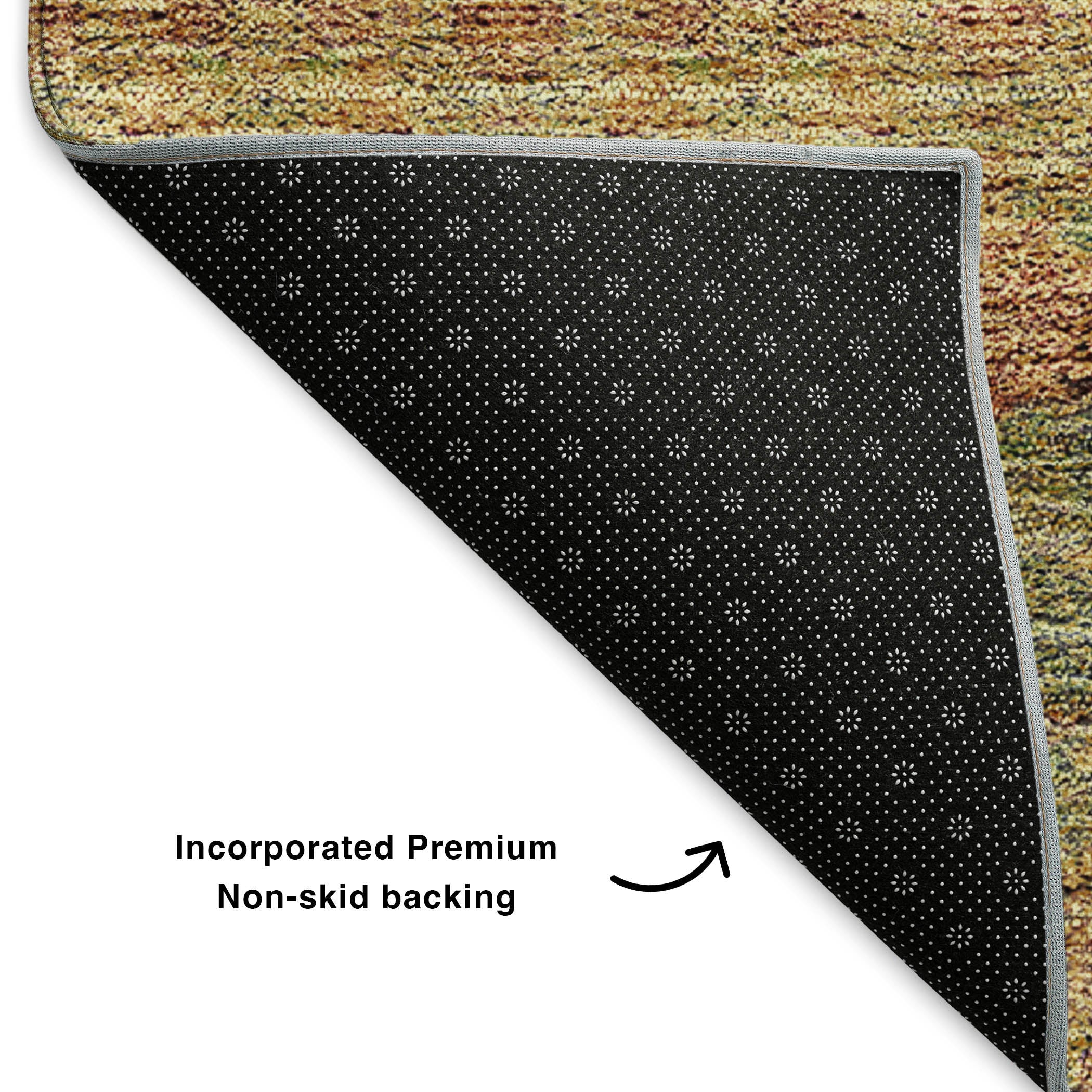 Marrakech Machine Washable Transitional Green Rug 1'8" x 2'6" #shape_Rectangle