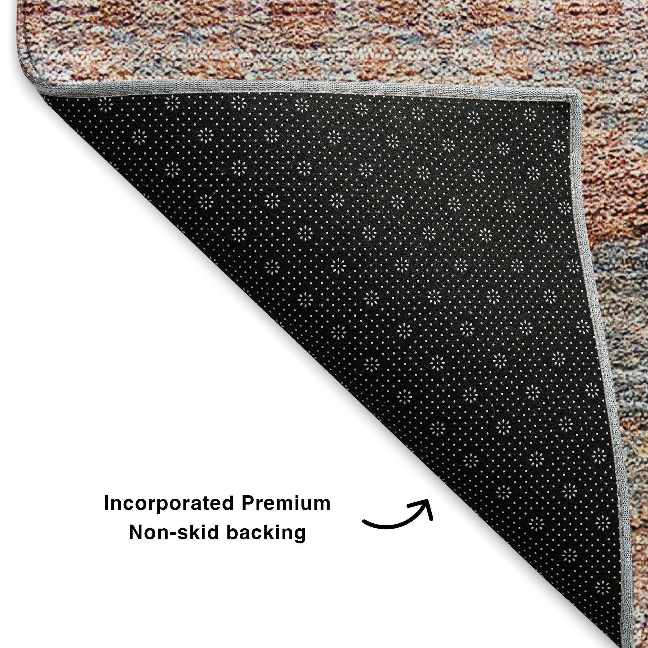 Marrakech Machine Washable Transitional Paprika Orange Rug 1'8" x 2'6" #shape_Rectangle