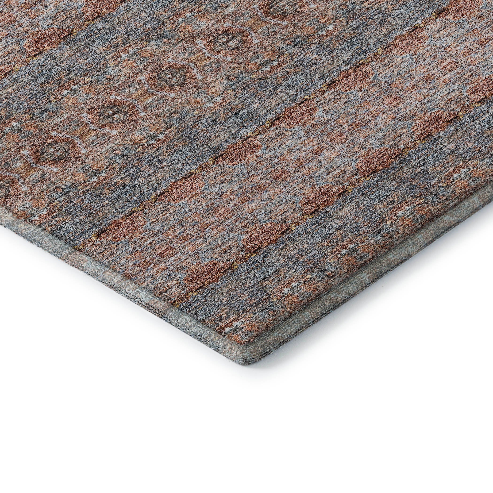 Marrakech Machine Washable Transitional Paprika Orange Rug 1'8" x 2'6" #shape_Rectangle