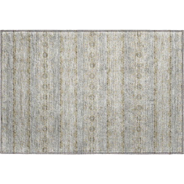 Marrakech Machine Washable Transitional Silver Gray Rug 1'8" x 2'6"