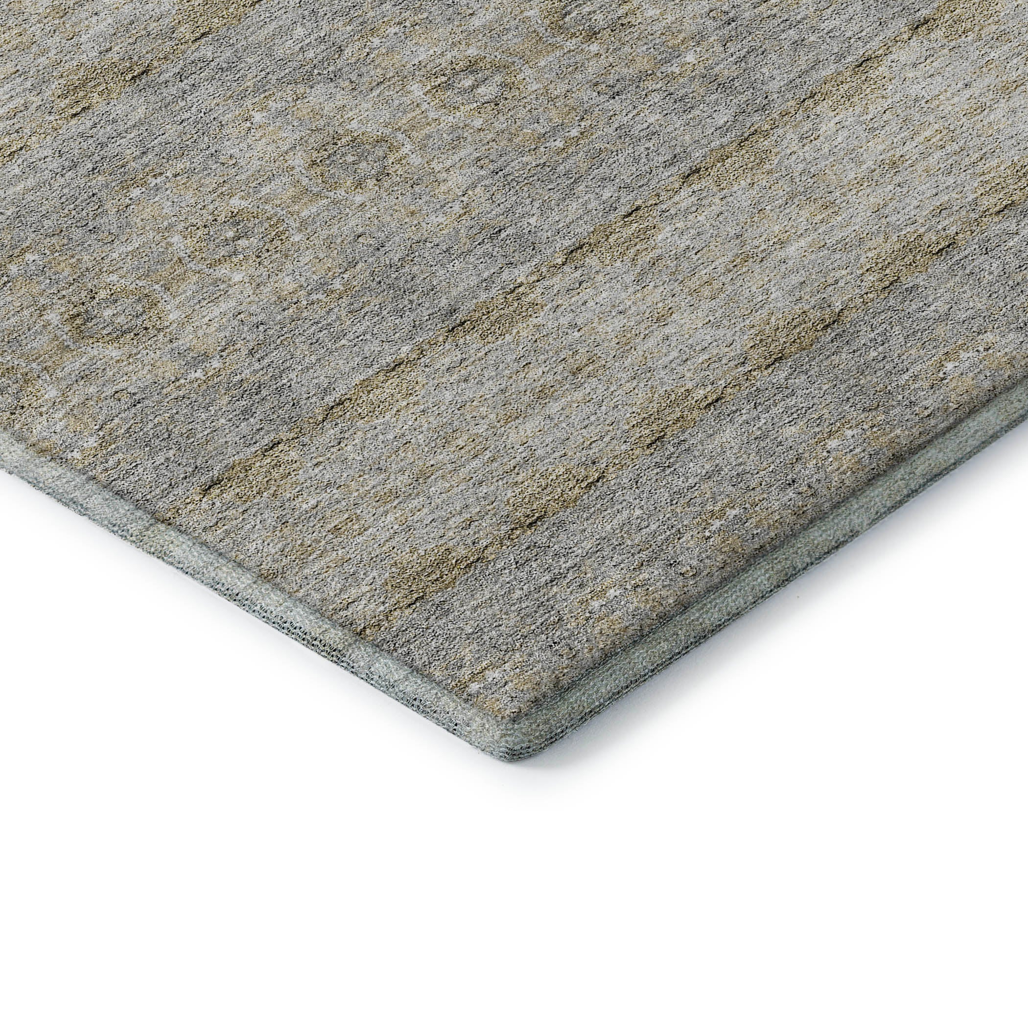 Marrakech Machine Washable Transitional Silver Gray Rug 1'8" x 2'6" #shape_Rectangle