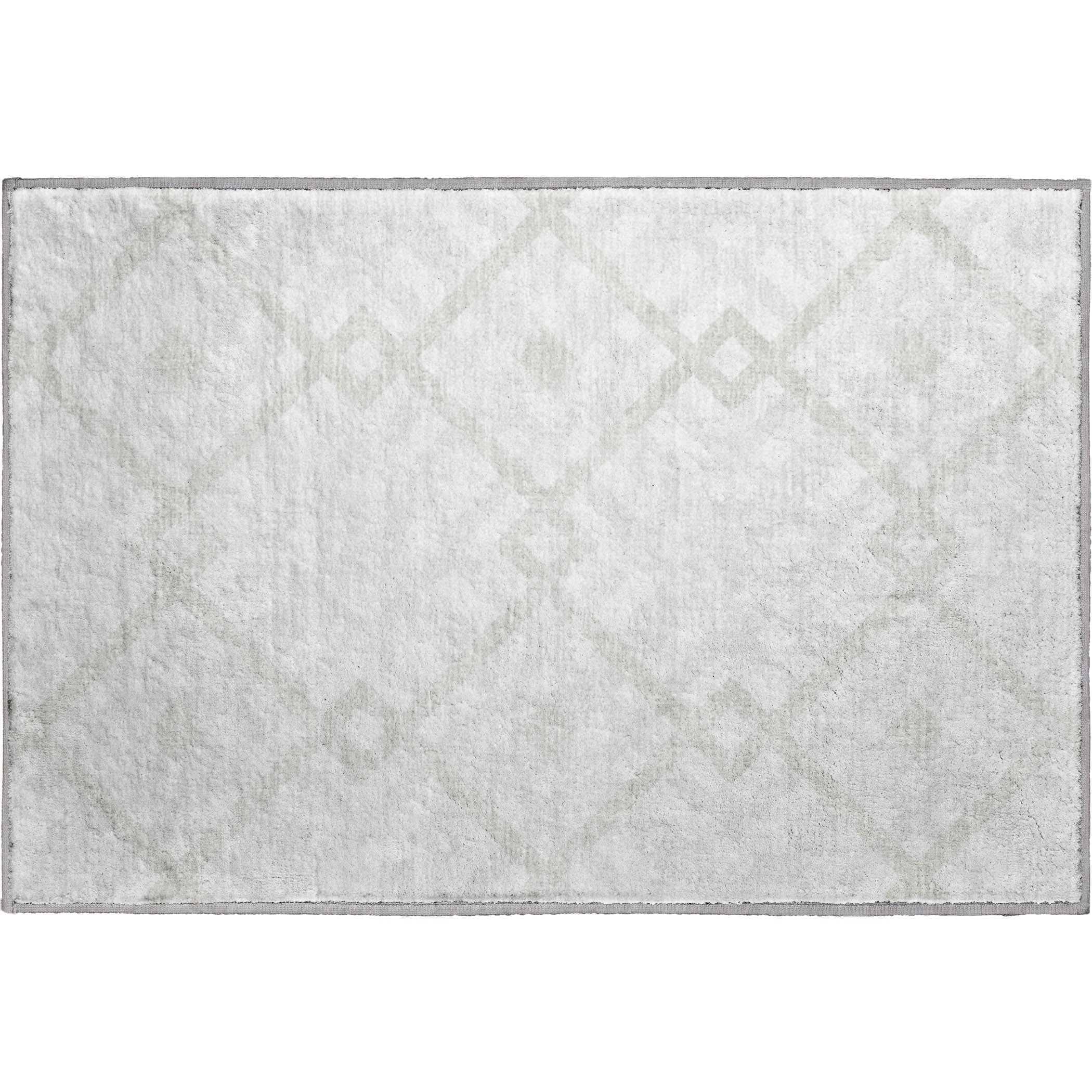Kathmandu Machine Washable Transitional Ivory Rug 1'8" x 2'6" #shape_Rectangle