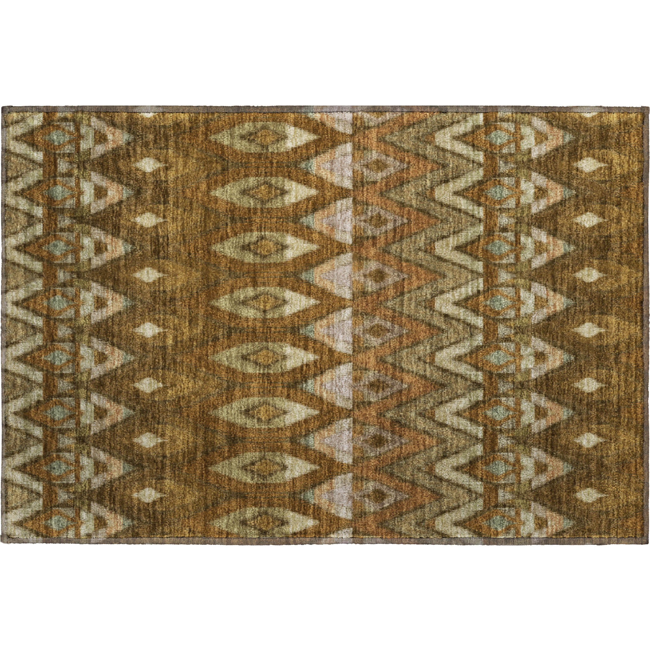 Bogota Machine Washable Transitional Brown Rug 1'8" x 2'6" #shape_Rectangle
