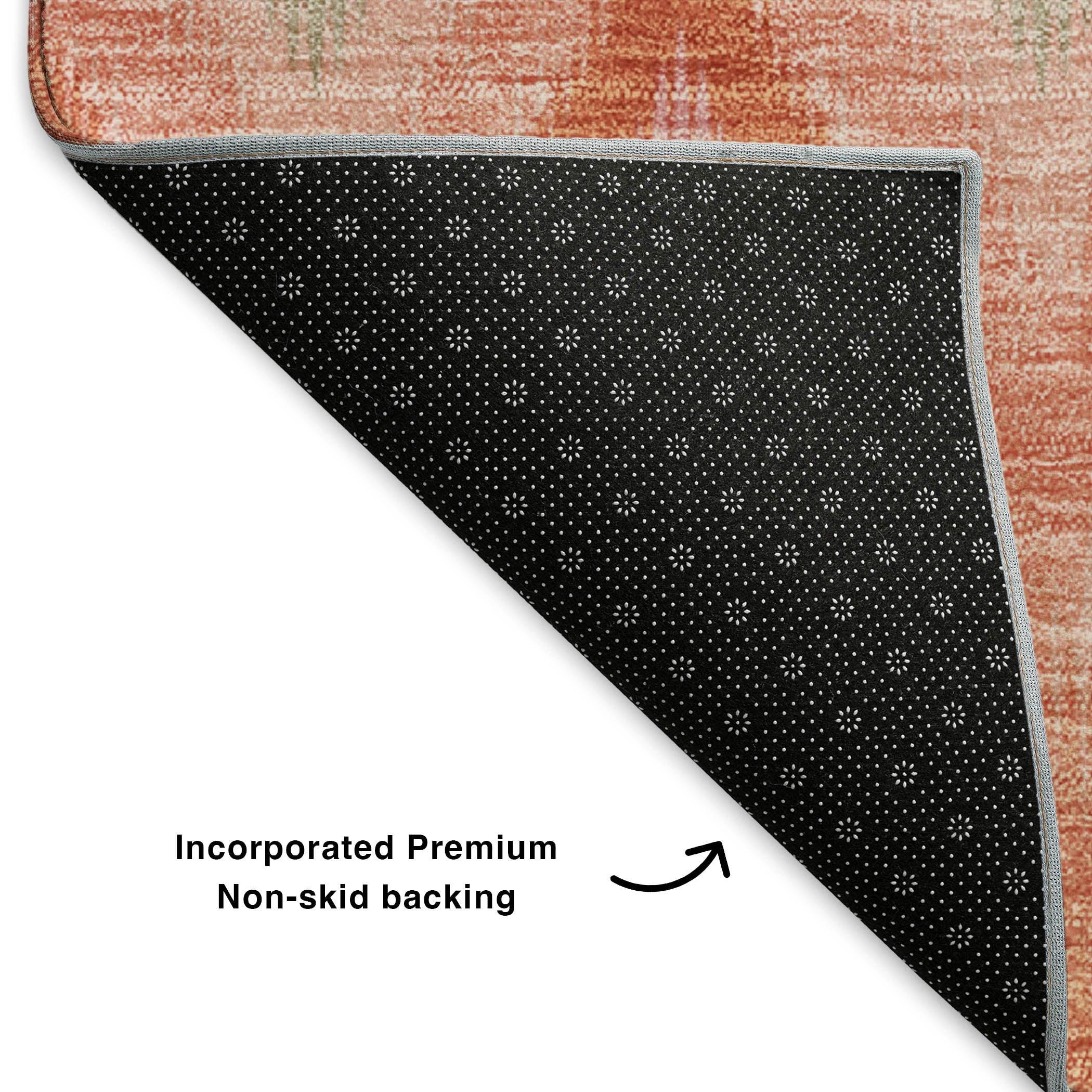 Bogota Machine Washable Transitional Pink Rug 1'8" x 2'6" #shape_Rectangle