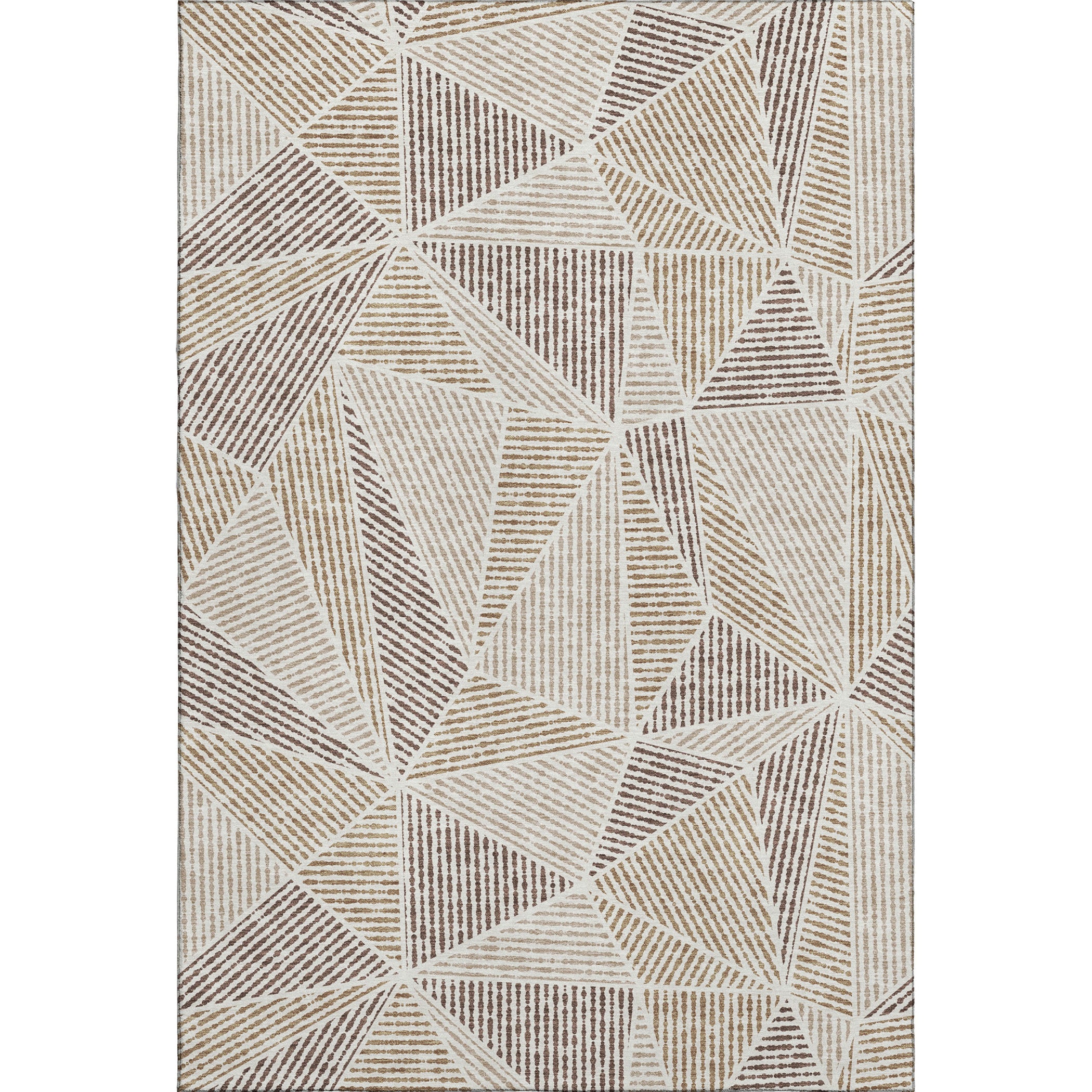 Valletta Machine Washable Transitional Brown Rug 2'6" x 3'10" #shape_Rectangle