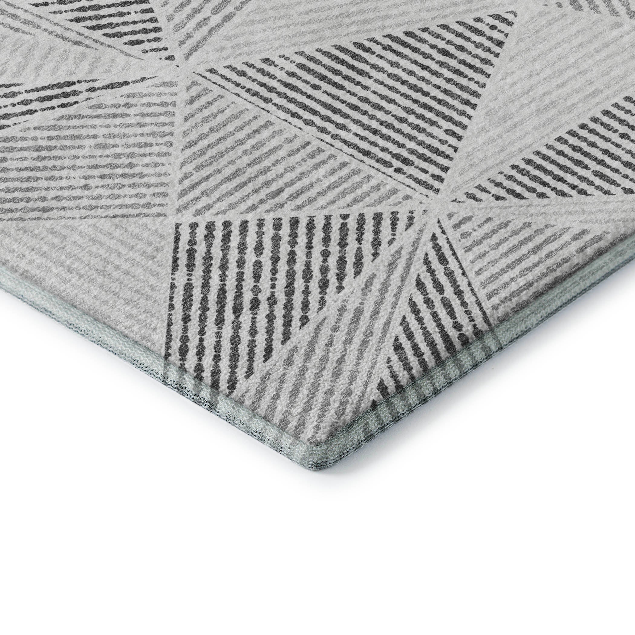 Valletta Machine Washable Transitional Gray Rug 1'8" x 2'6" #shape_Rectangle