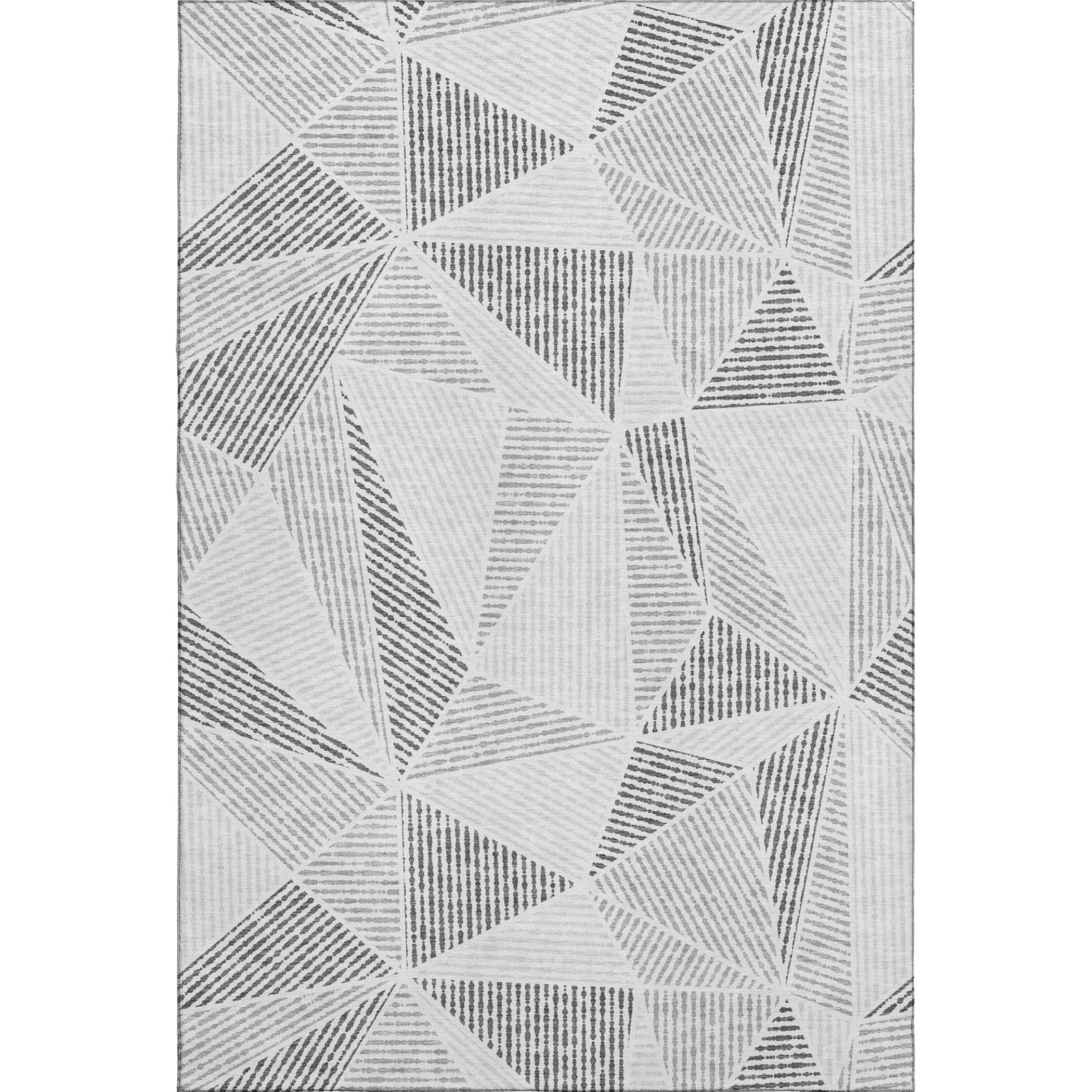 Valletta Machine Washable Transitional Gray Rug 2'6" x 3'10" #shape_Rectangle