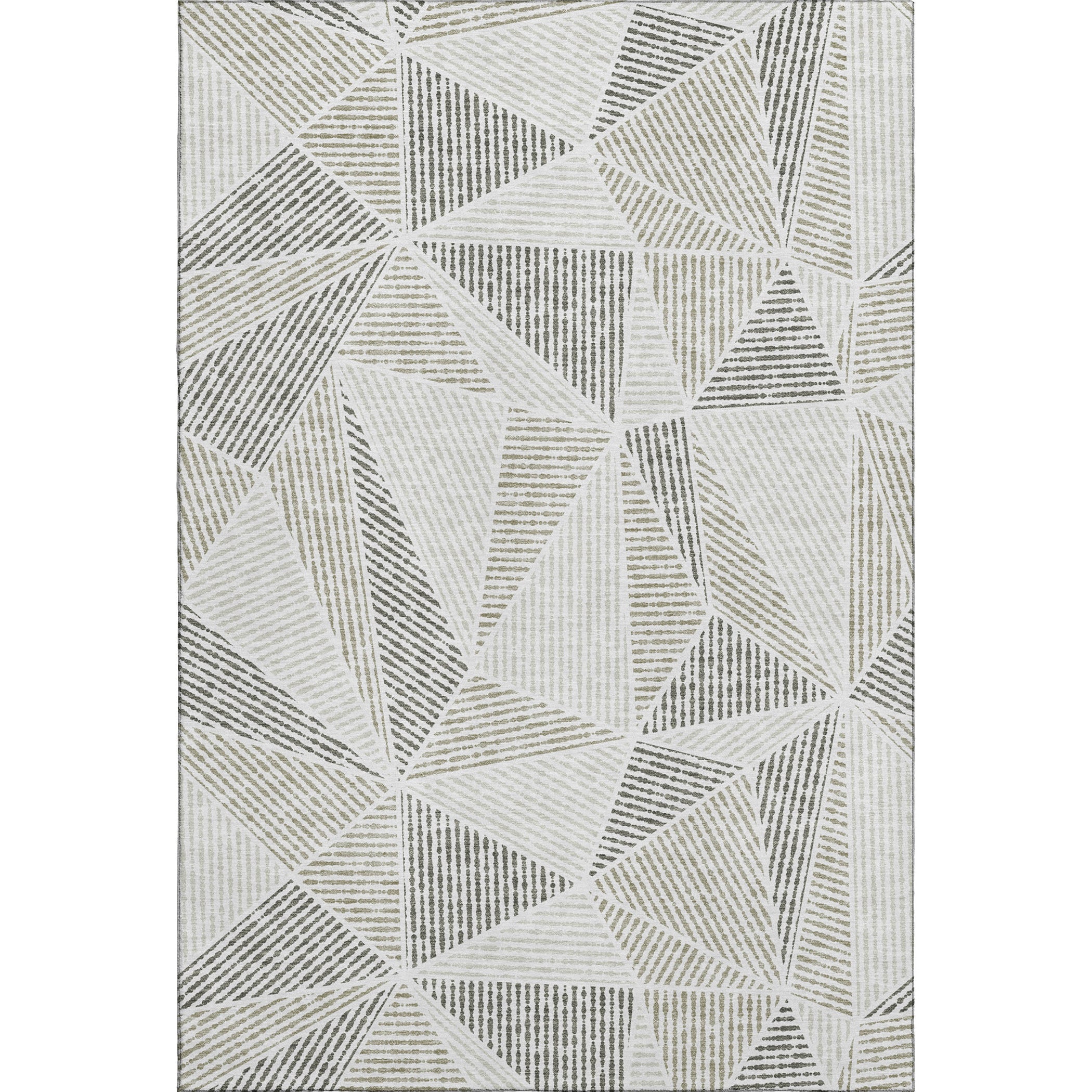 Valletta Machine Washable Transitional Taupe Brown Rug 2'6" x 3'10" #shape_Rectangle