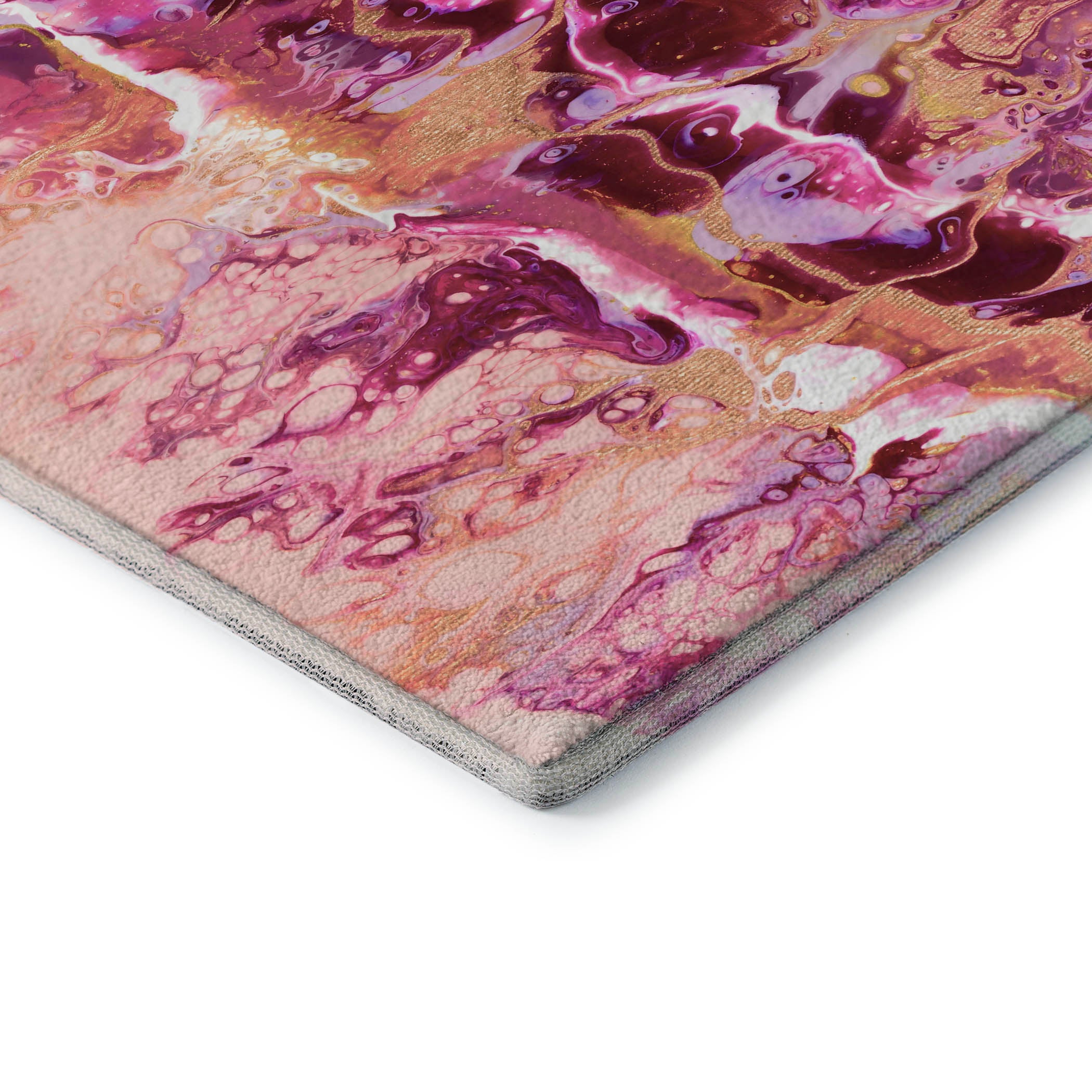 Valletta Machine Washable Contemporary Berry Pink Rug 1'8" x 2'6" #shape_Rectangle