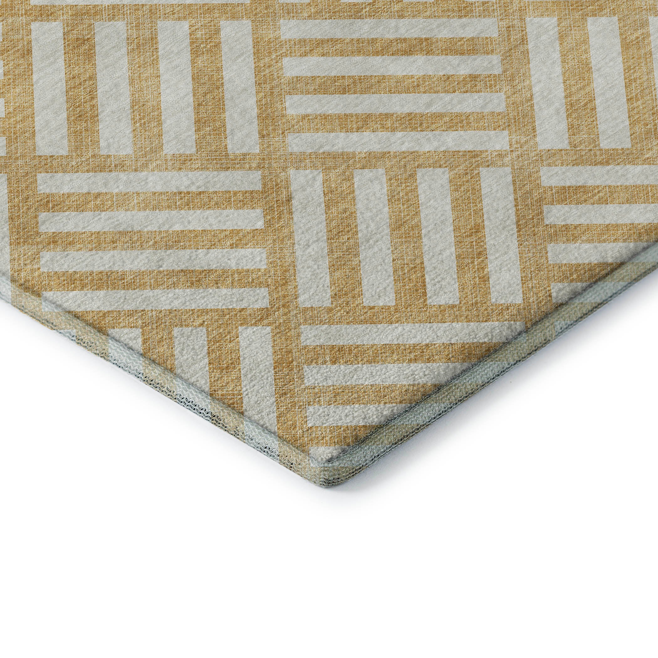Kathmandu Machine Washable Transitional Gold Rug 1'8" x 2'6" #shape_Rectangle