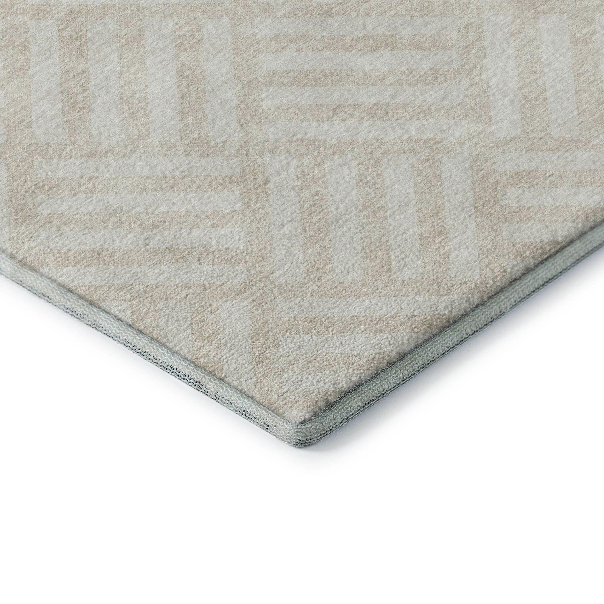 Kathmandu Machine Washable Transitional Ivory Rug 1'8" x 2'6" #shape_Rectangle