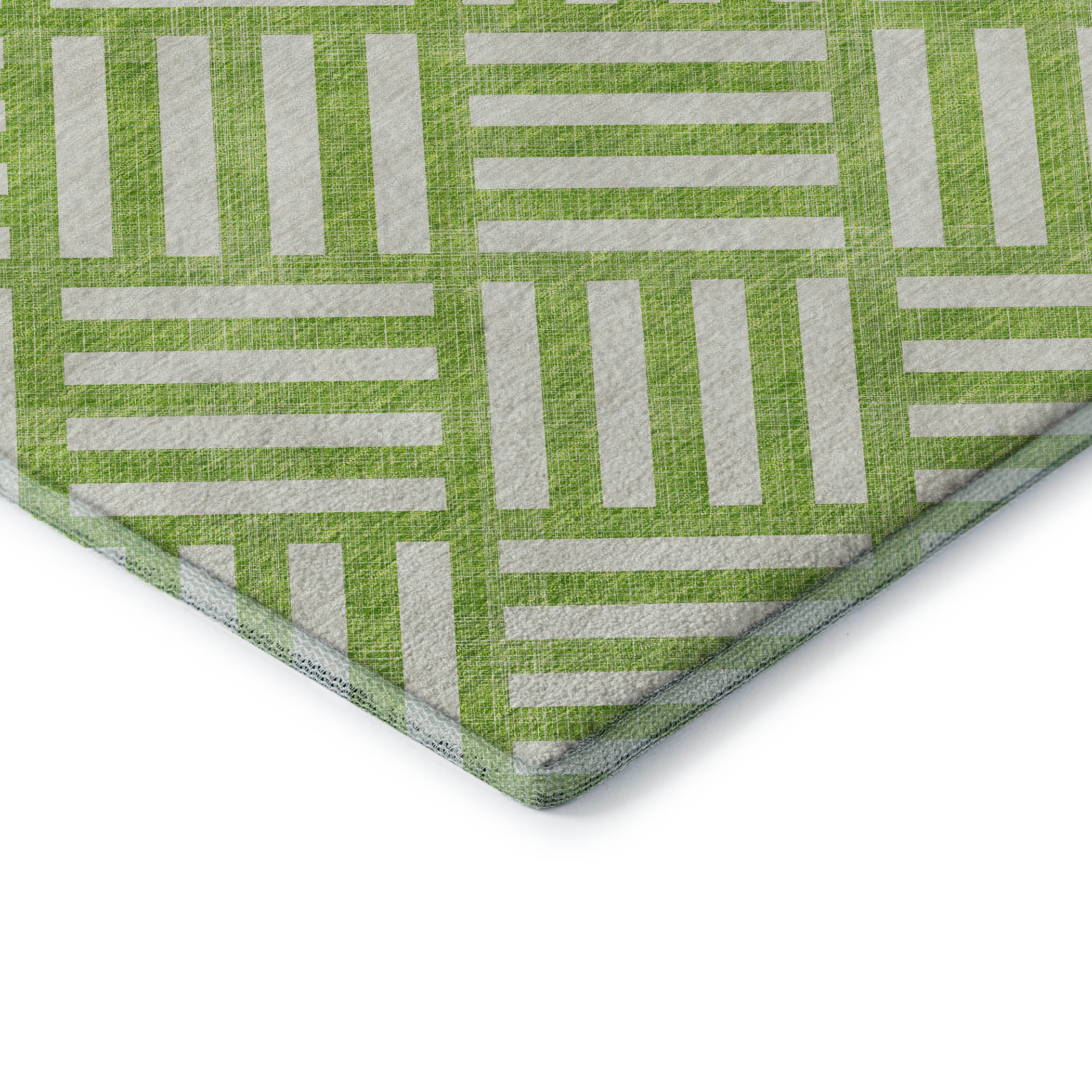 Kathmandu Machine Washable Transitional Lime Green Rug 1'8" x 2'6" #shape_Rectangle