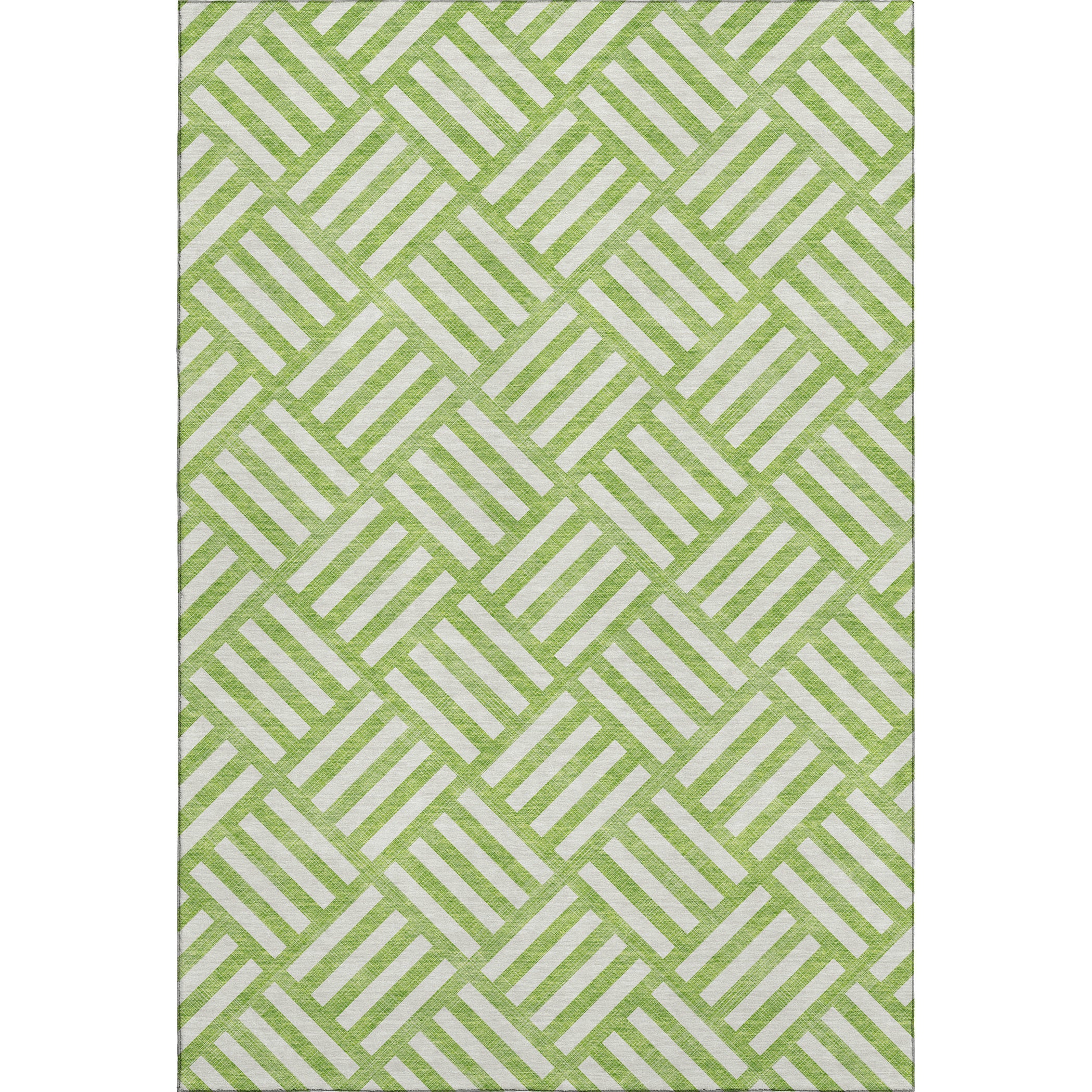 Kathmandu Machine Washable Transitional Lime Green Rug 2'6" x 3'10" #shape_Rectangle