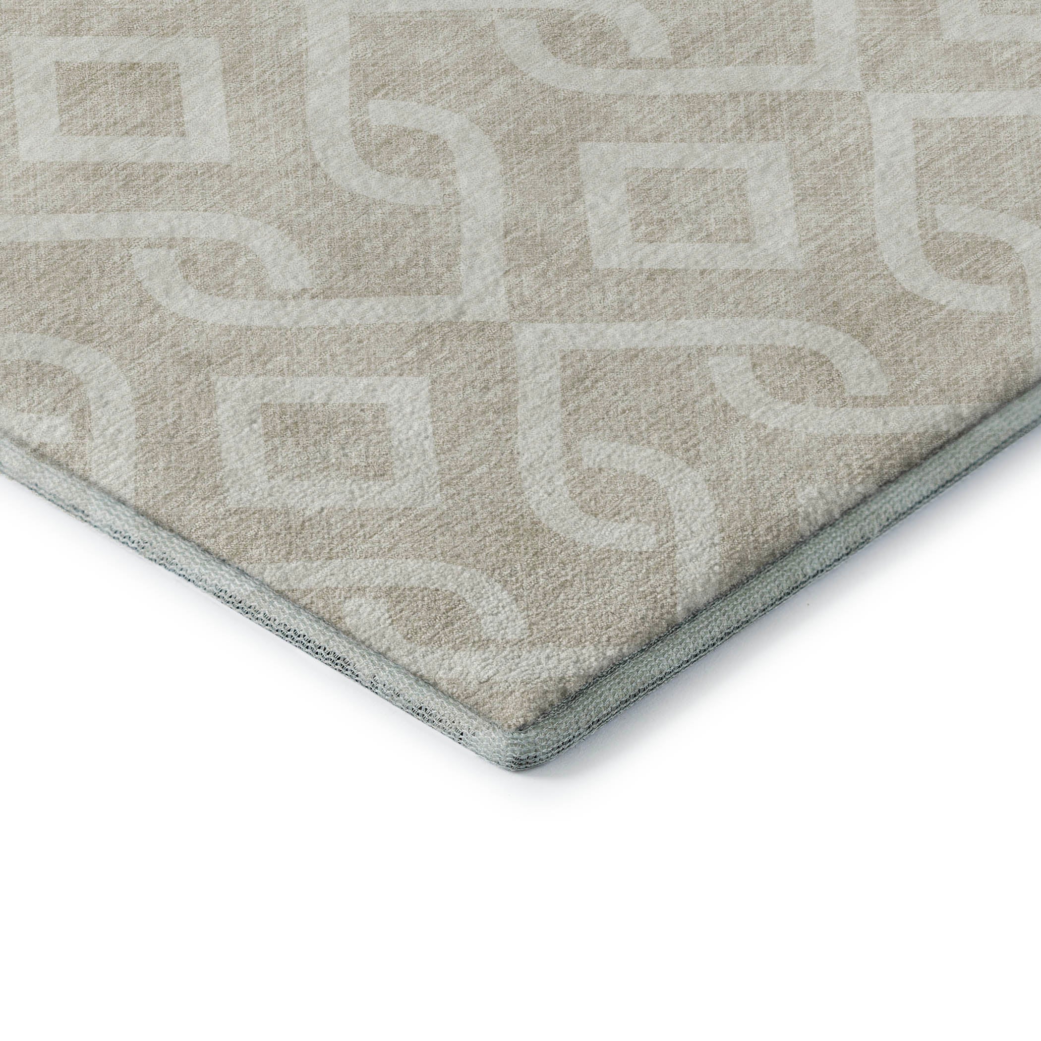 Mostar Machine Washable Transitional Beige Brown Rug 1'8" x 2'6" #shape_Rectangle
