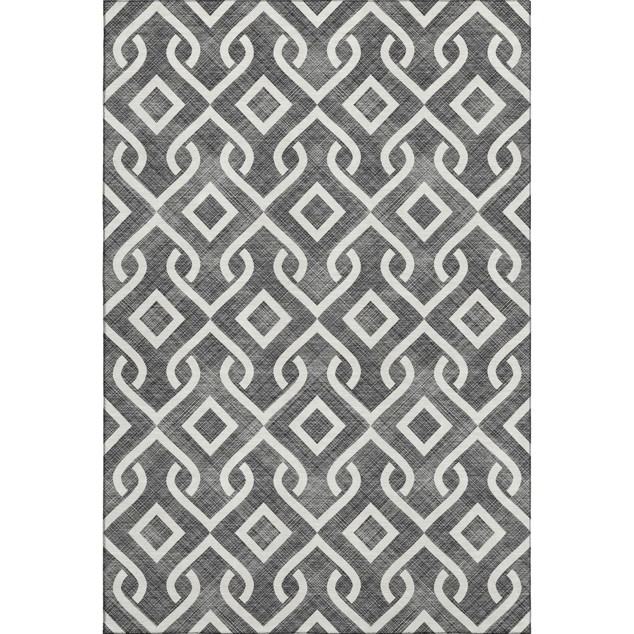 Mostar Machine Washable Transitional Black Rug 2'6" x 3'10" #shape_Rectangle