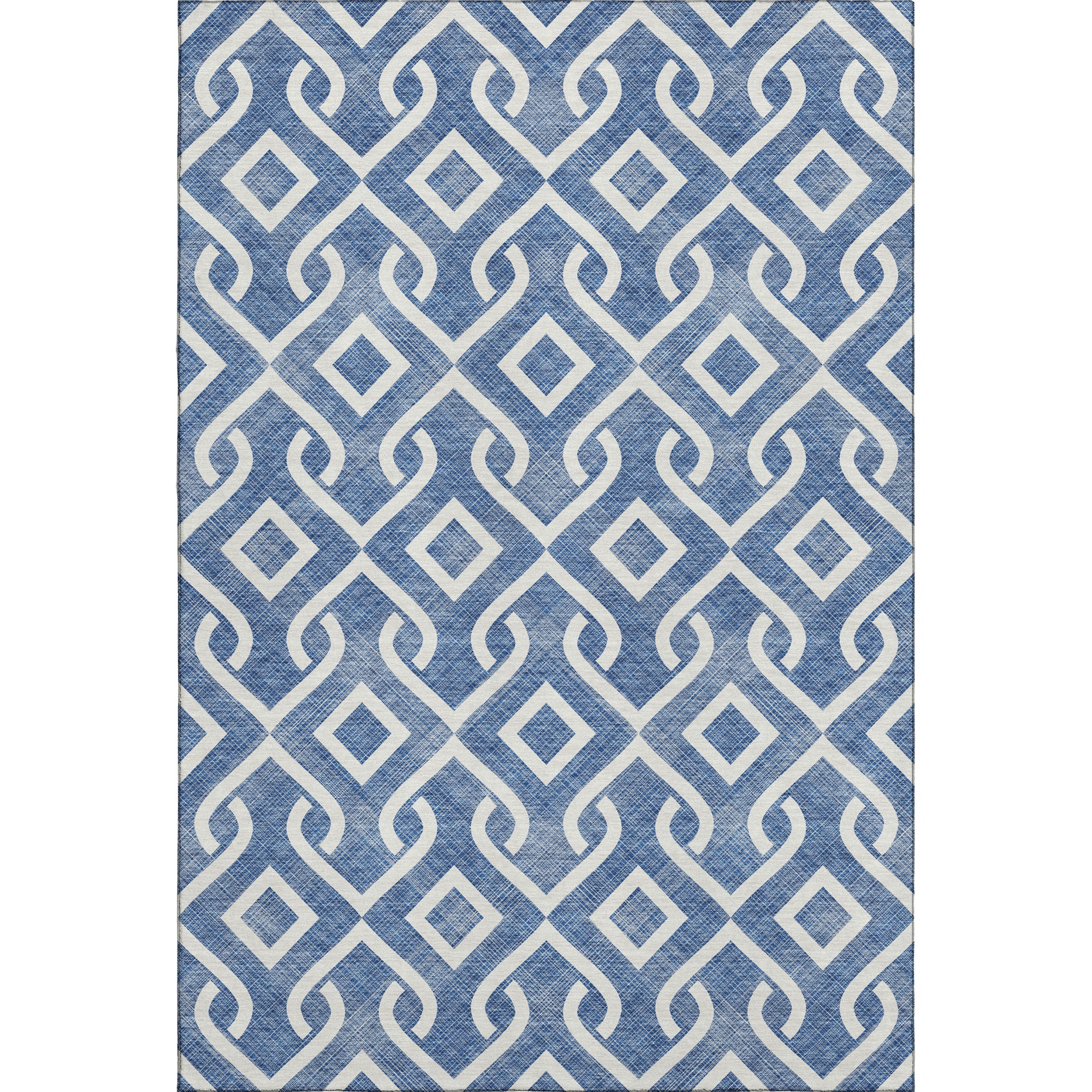 Mostar Machine Washable Transitional Blue Rug 2'6" x 3'10" #shape_Rectangle