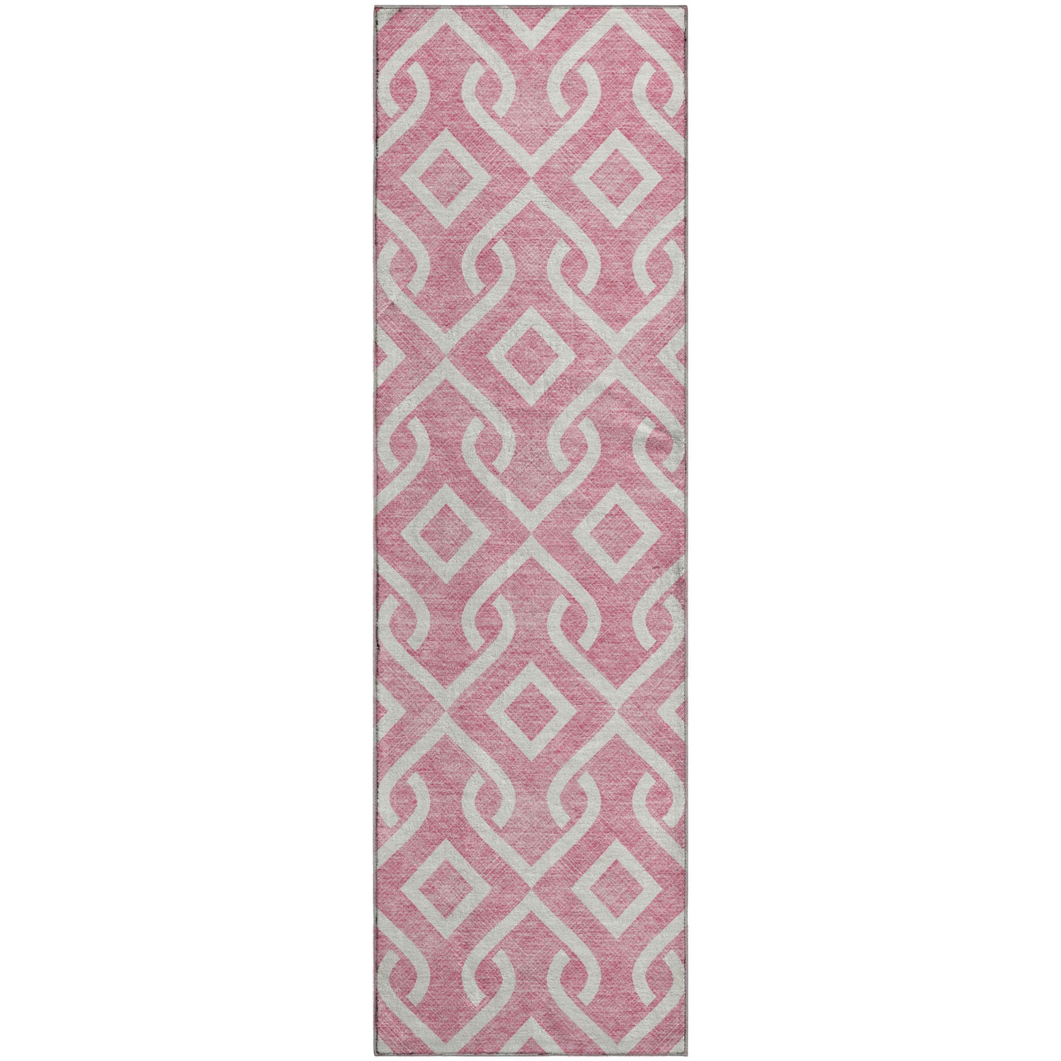 Mostar Machine Washable Transitional Blush Pink Rug 2'3" x 7'6" #shape_Runner